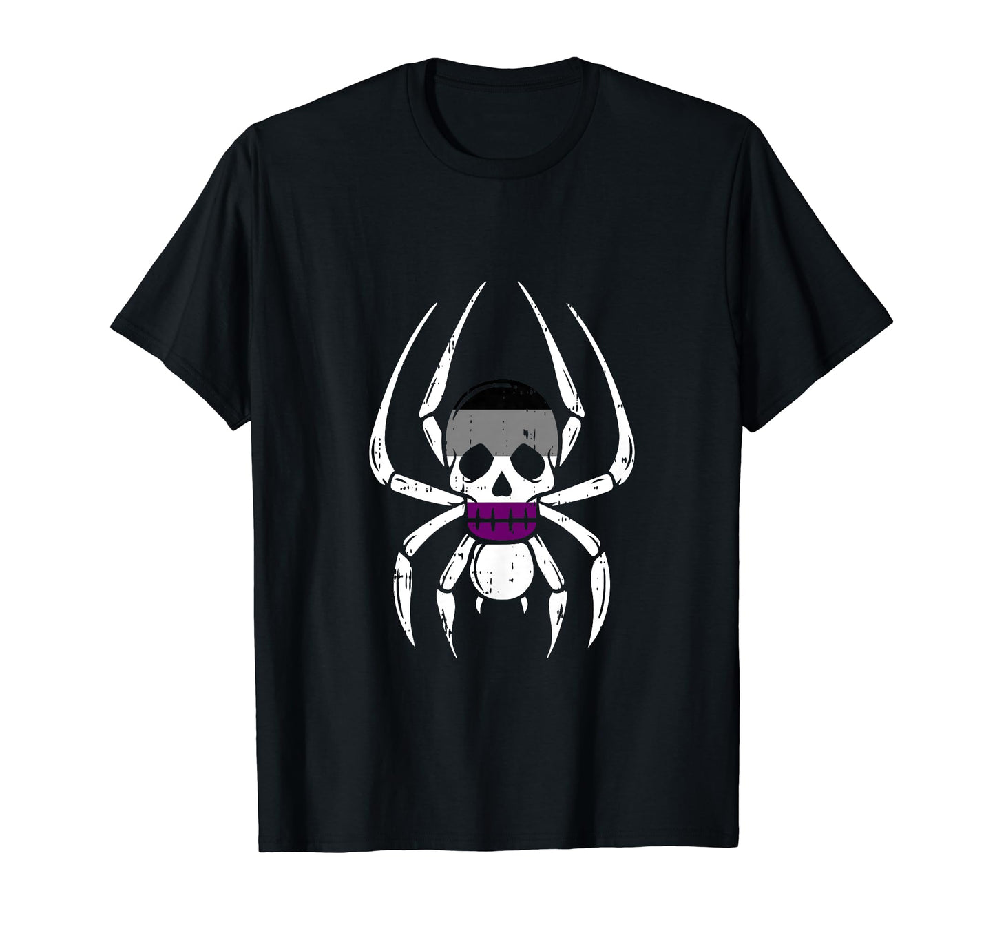 Skull Spider Asexual Lgbt Q T-Shirt - Casual Everyday Wear for Adults - T-Shirt, Sweatshirt, Hoodie