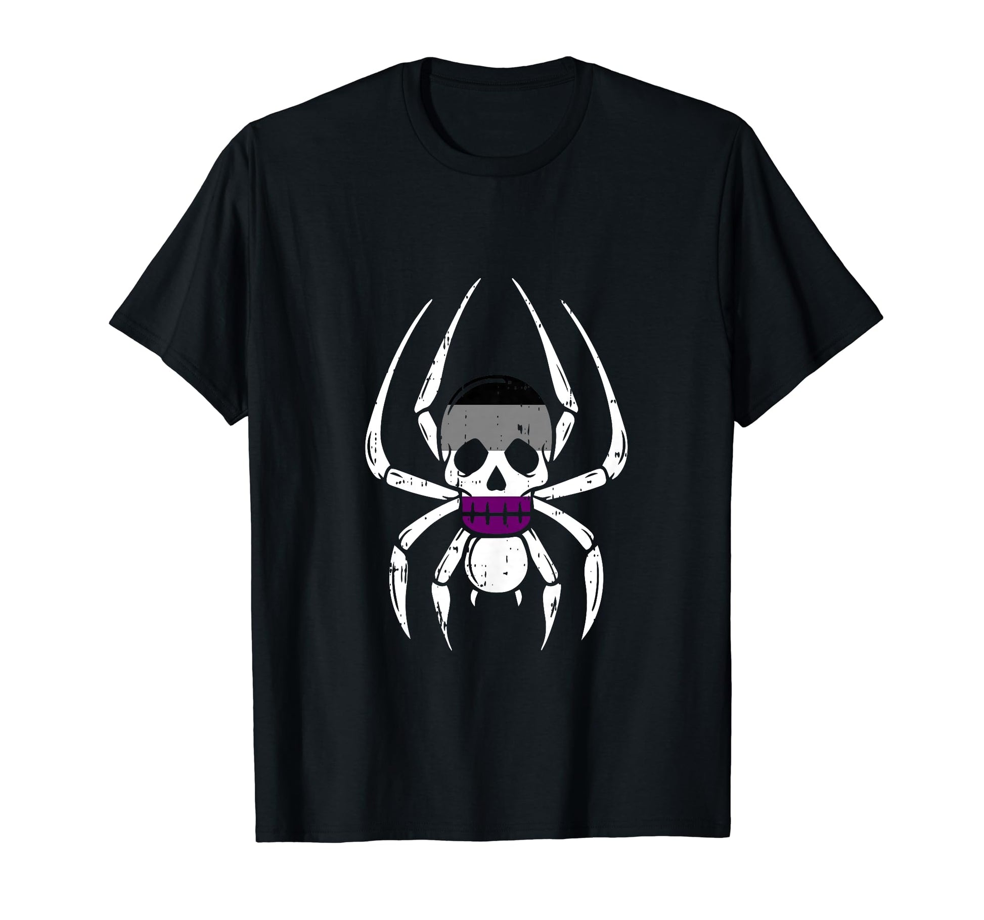 Skull Spider Asexual Lgbt Q T-Shirt - Casual Everyday Wear for Adults - T-Shirt, Sweatshirt, Hoodie
