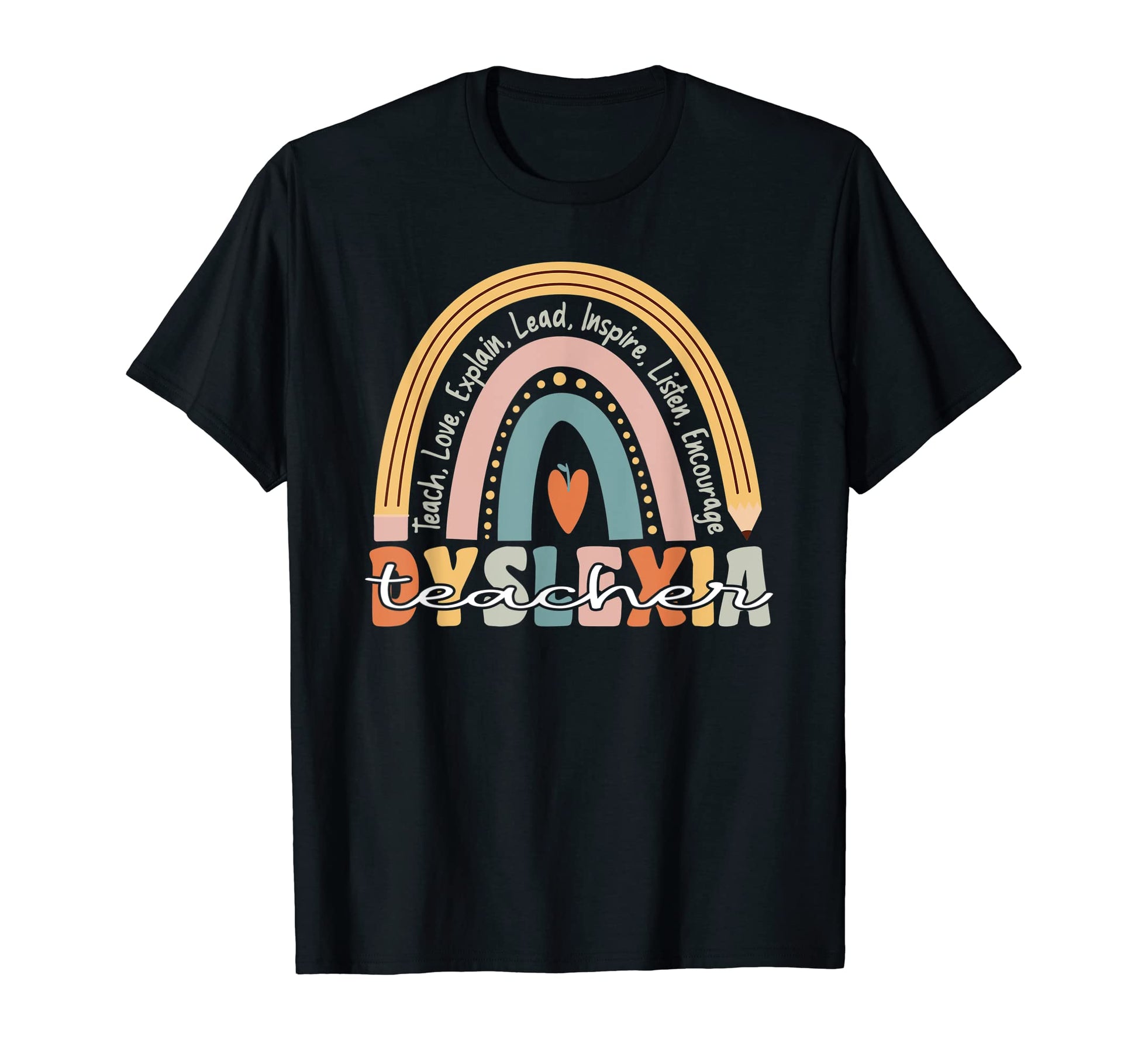 Dyslexia Teacher Awareness Month Groovy T-Shirt - Trendy Graphic Men Women - T-Shirt, Sweatshirt, Hoodie