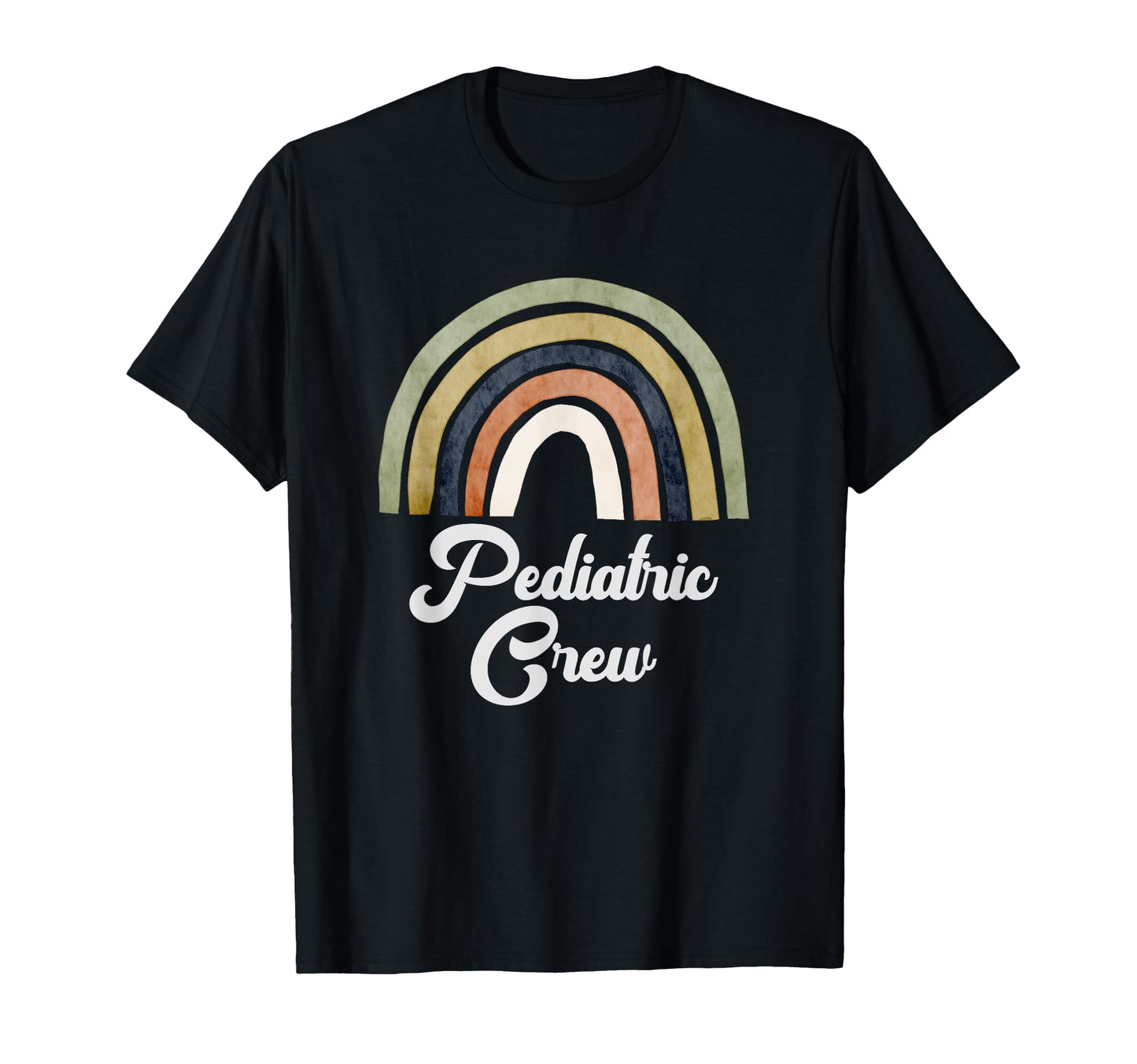 Boho Rainbow Pediatric Crew T-Shirt - Aesthetic Graphic for Adults - T-Shirt, Sweatshirt, Hoodie
