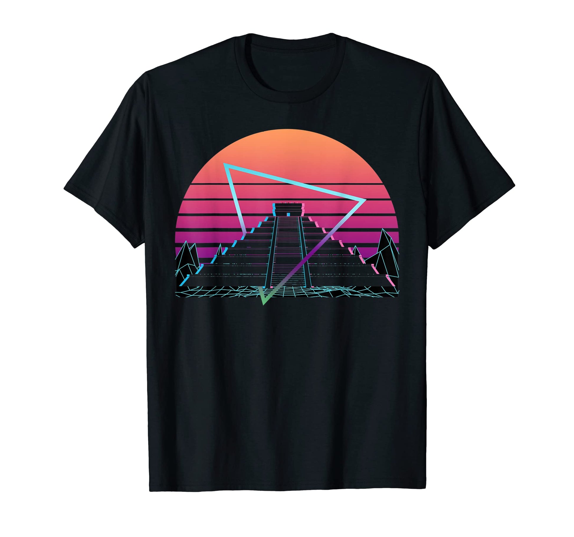 Mayan Pyramid Ancient Mayan Temple T-Shirt - Custom Art Print Men Women - T-Shirt, Sweatshirt, Hoodie