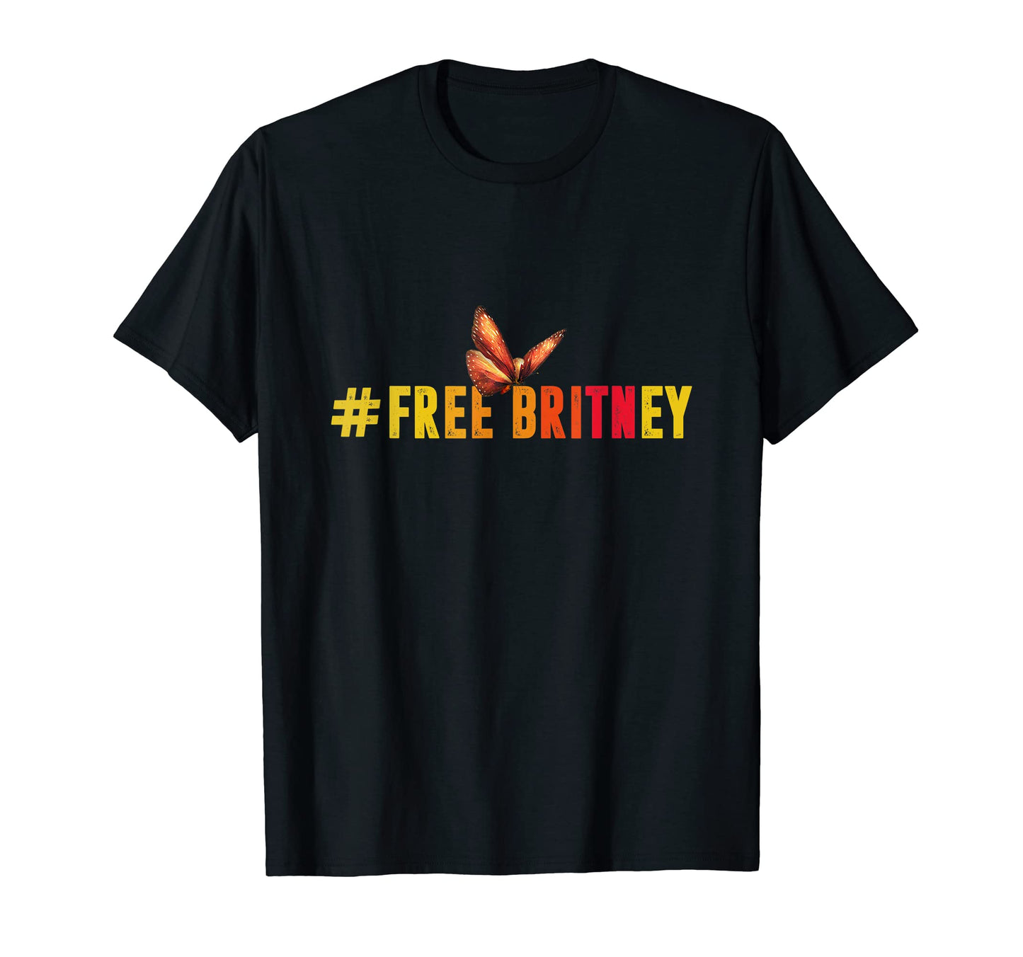 Free Britney Save Butterfly Rainbow T-Shirt - Trendy Graphic for Adults - T-Shirt, Sweatshirt, Hoodie