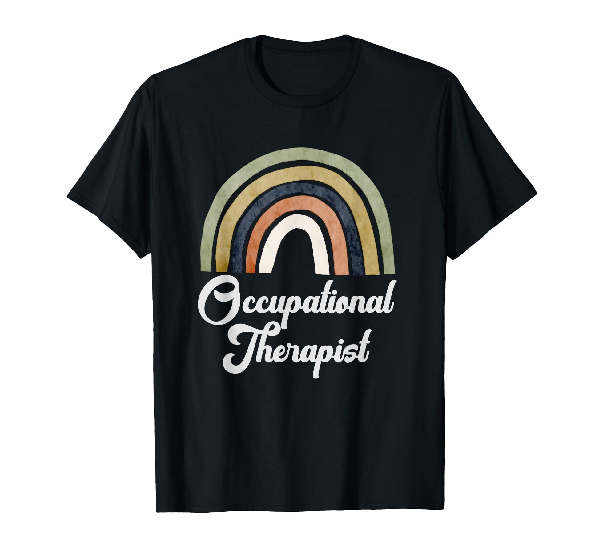 Boho Rainbow Occupational Therapist T-Shirt - Custom Art Print Unisex - T-Shirt, Sweatshirt, Hoodie