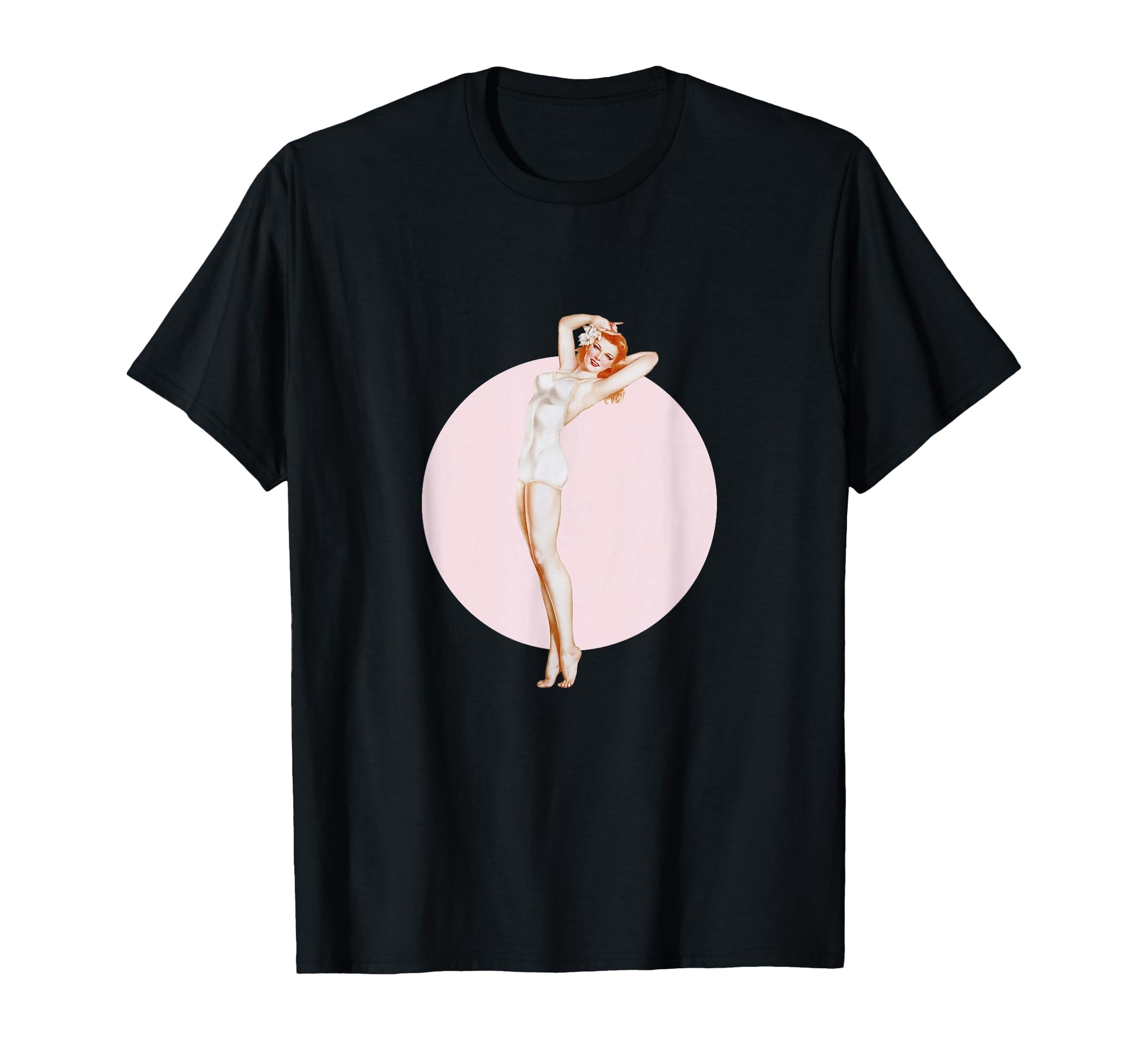 1940S Pin Up Sexy American Art T-Shirt - Minimalist Print Unisex - T-Shirt, Sweatshirt, Hoodie