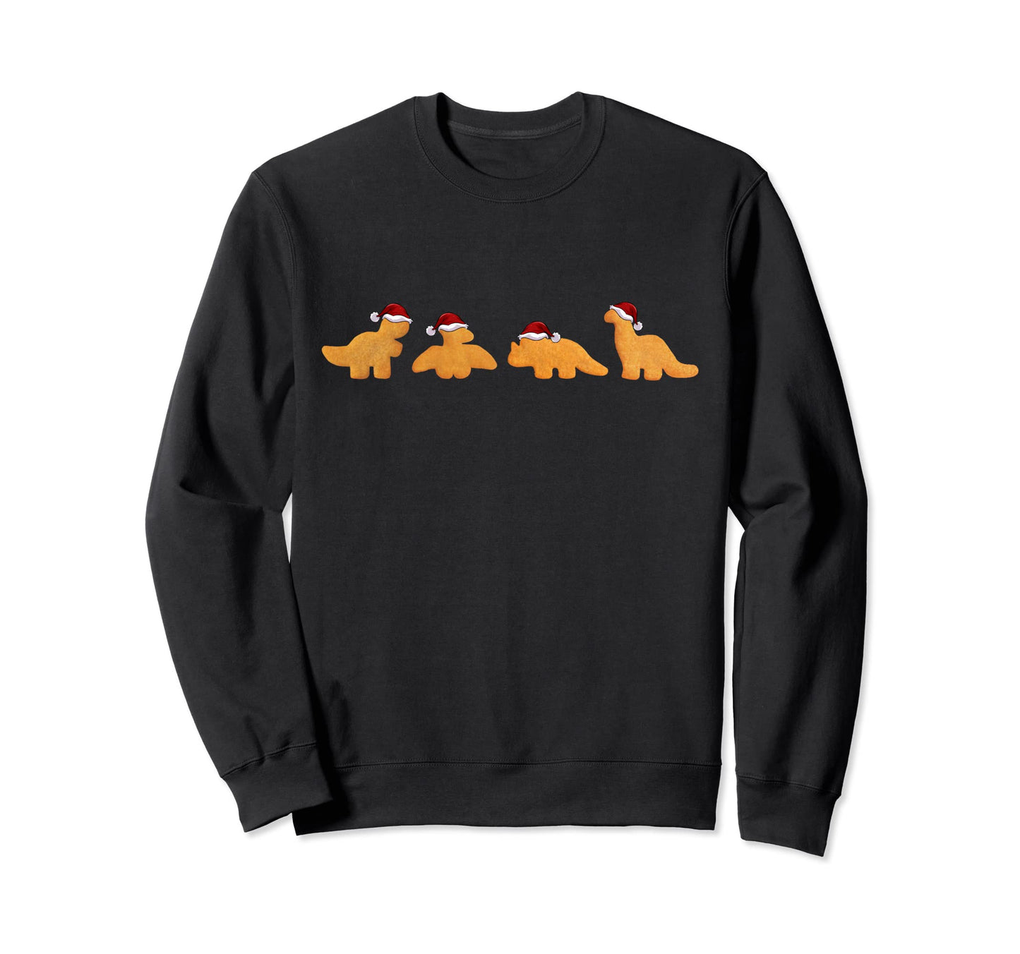 Dinos Chicken Nuggets Pattern Sweatshirt - Casual Everyday Wear Men Women - T-Shirt, Sweatshirt, Hoodie