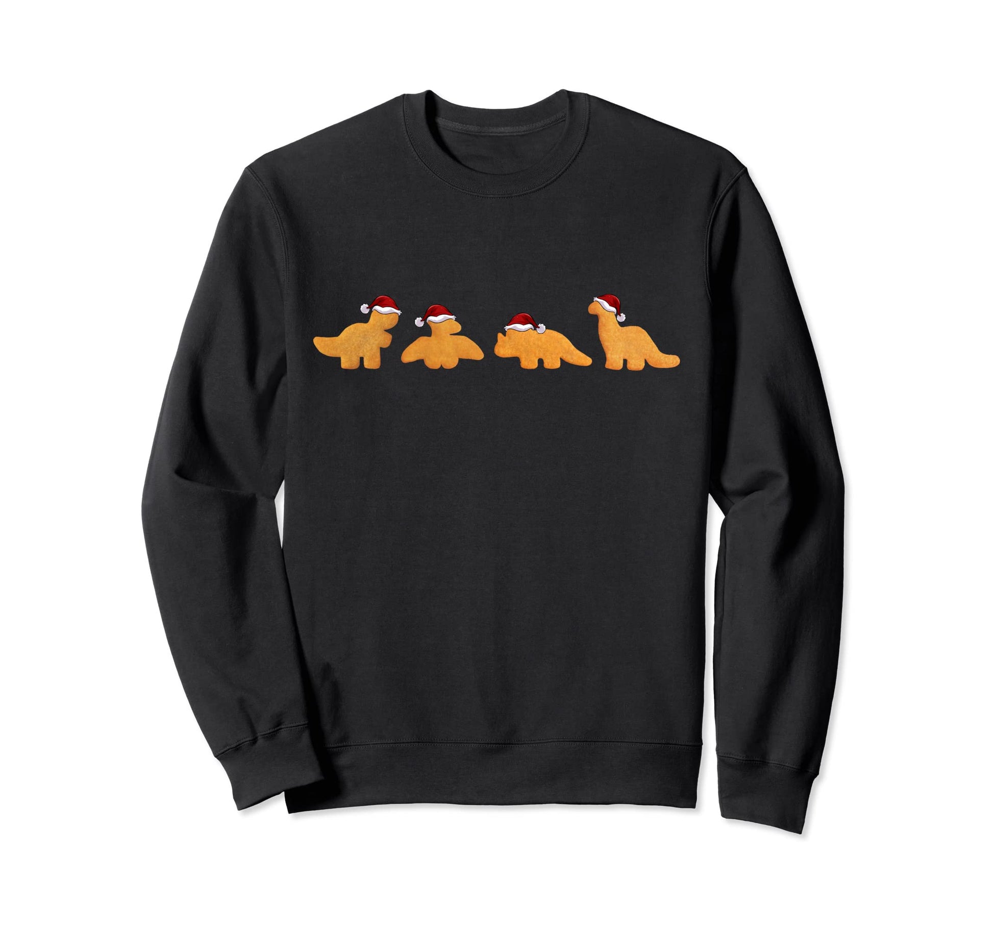 Dinos Chicken Nuggets Pattern Sweatshirt - Casual Everyday Wear Men Women - T-Shirt, Sweatshirt, Hoodie