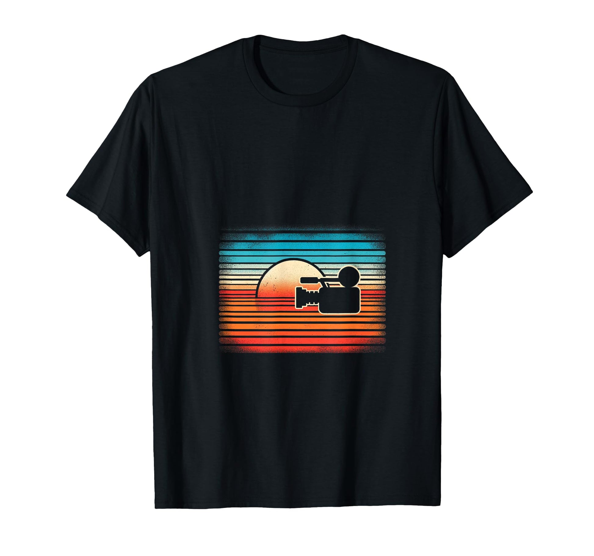 Sunset Camera Hoodie - Minimalist Print Men Women - T-Shirt, Sweatshirt, Hoodie