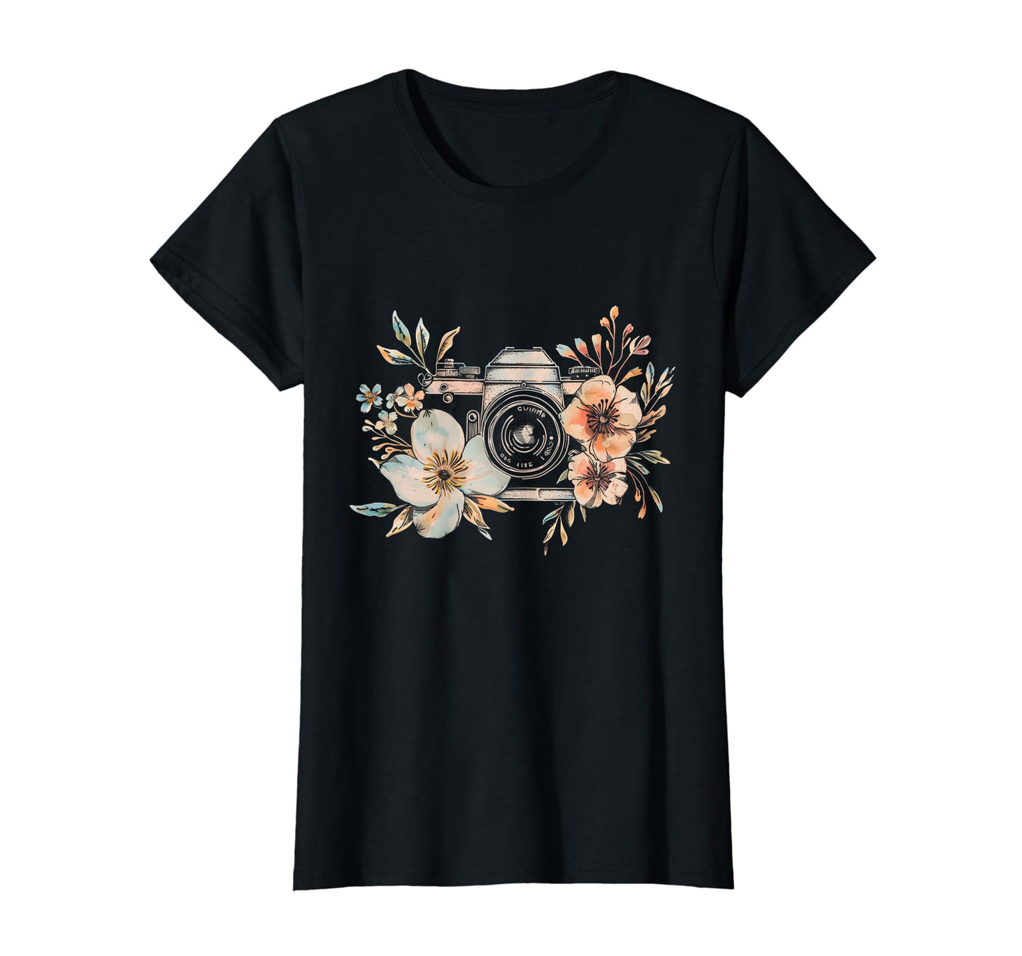 Photographer Camera Flowers T-Shirt - Streetwear Style Men Women - T-Shirt, Sweatshirt, Hoodie