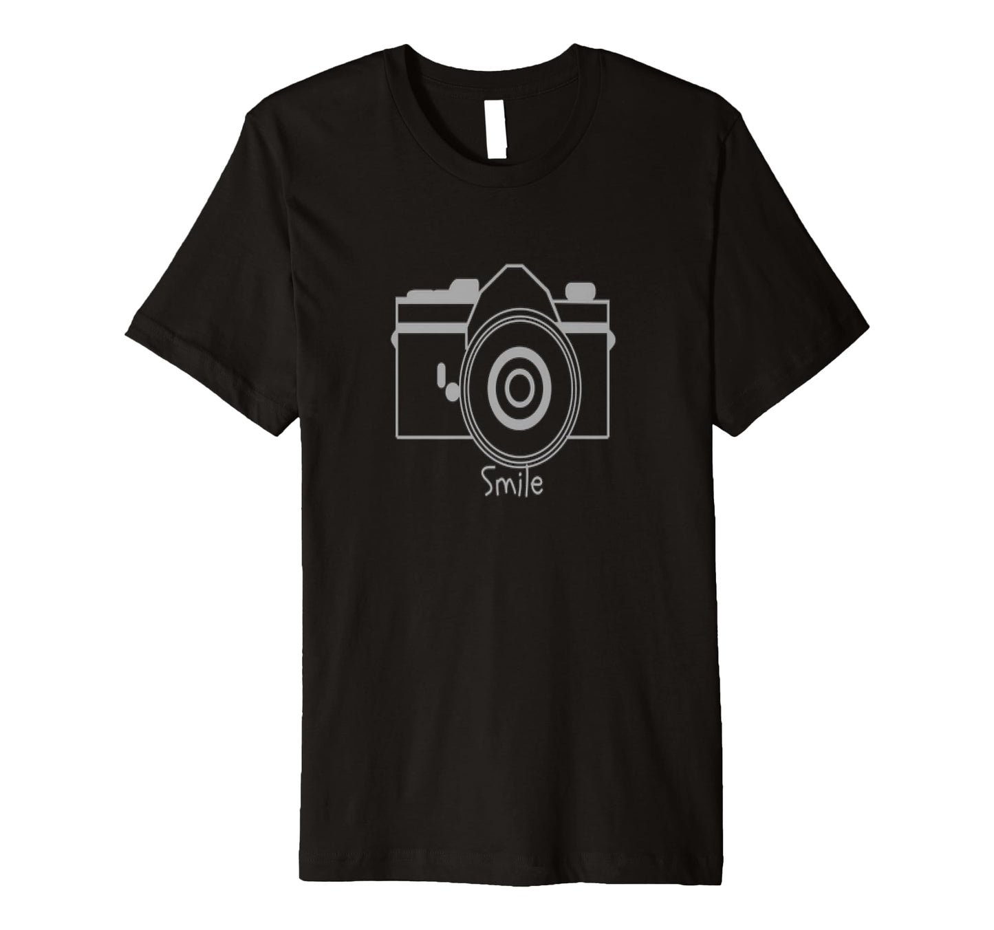 Smile Camera T-Shirt - Minimalist Print for Adults - T-Shirt, Sweatshirt, Hoodie
