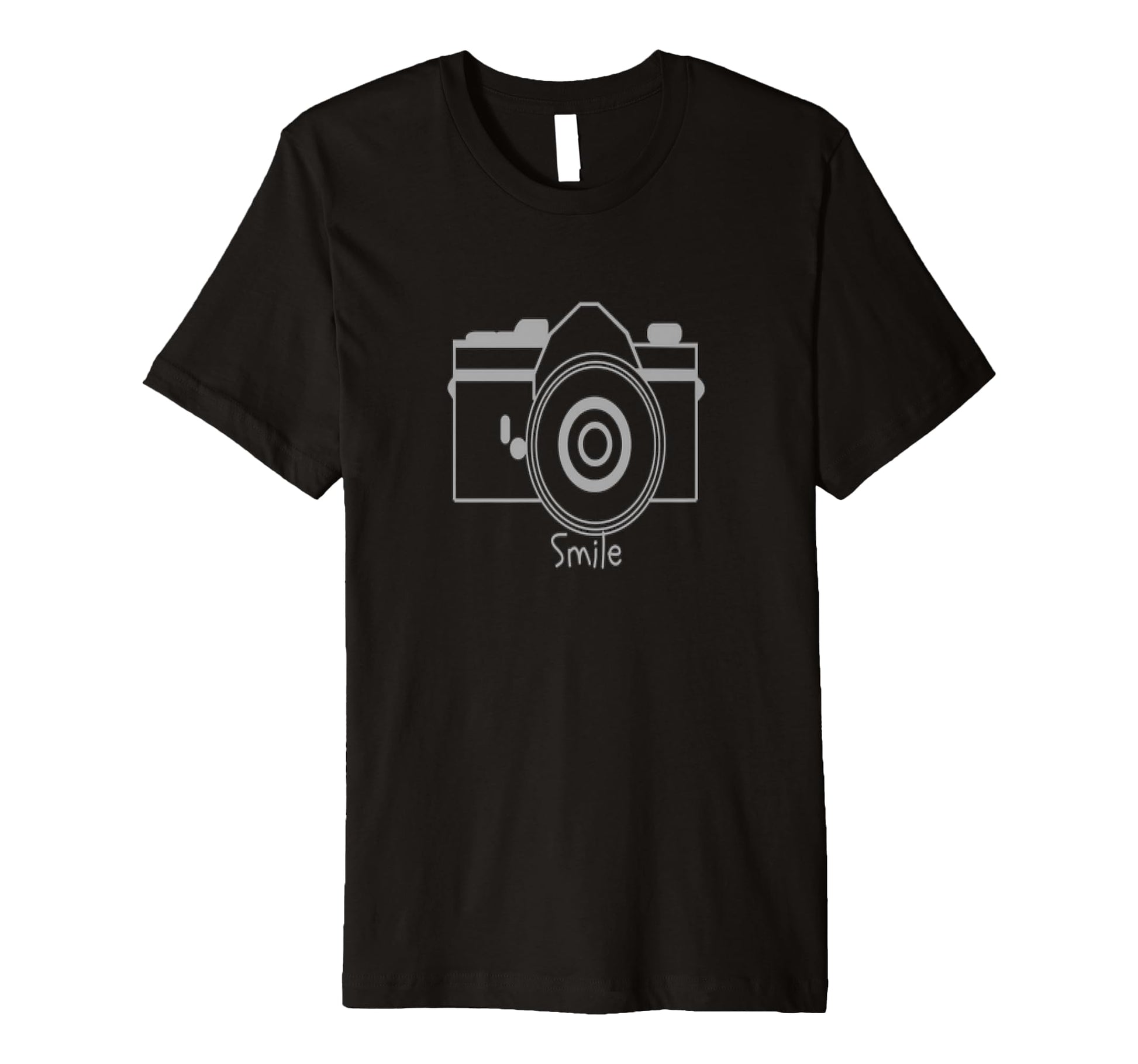 Smile Camera T-Shirt - Minimalist Print for Adults - T-Shirt, Sweatshirt, Hoodie