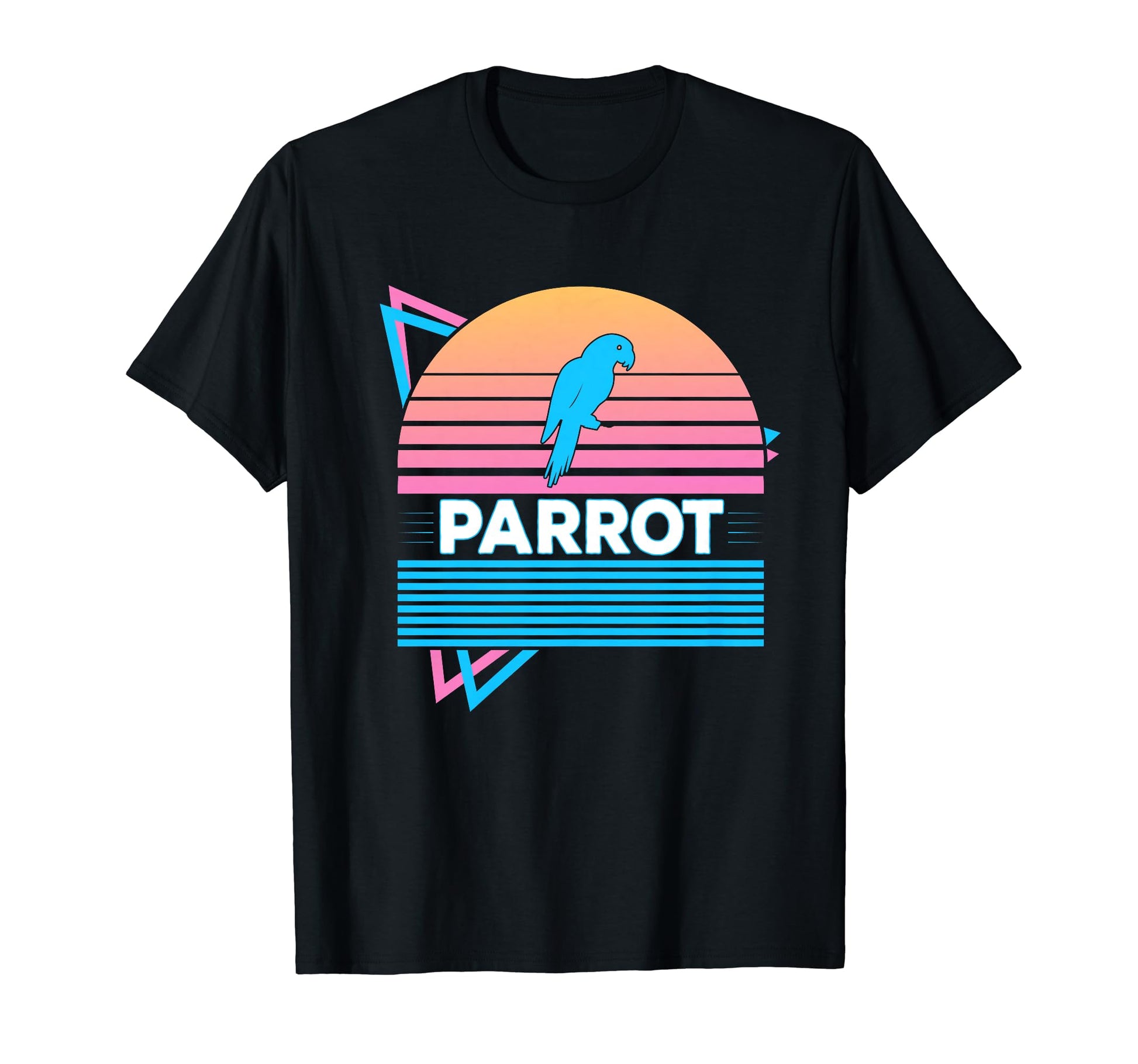 Parrot Vaporwave Aesthetic T-Shirt - Fun Novelty Design for Adults - T-Shirt, Sweatshirt, Hoodie