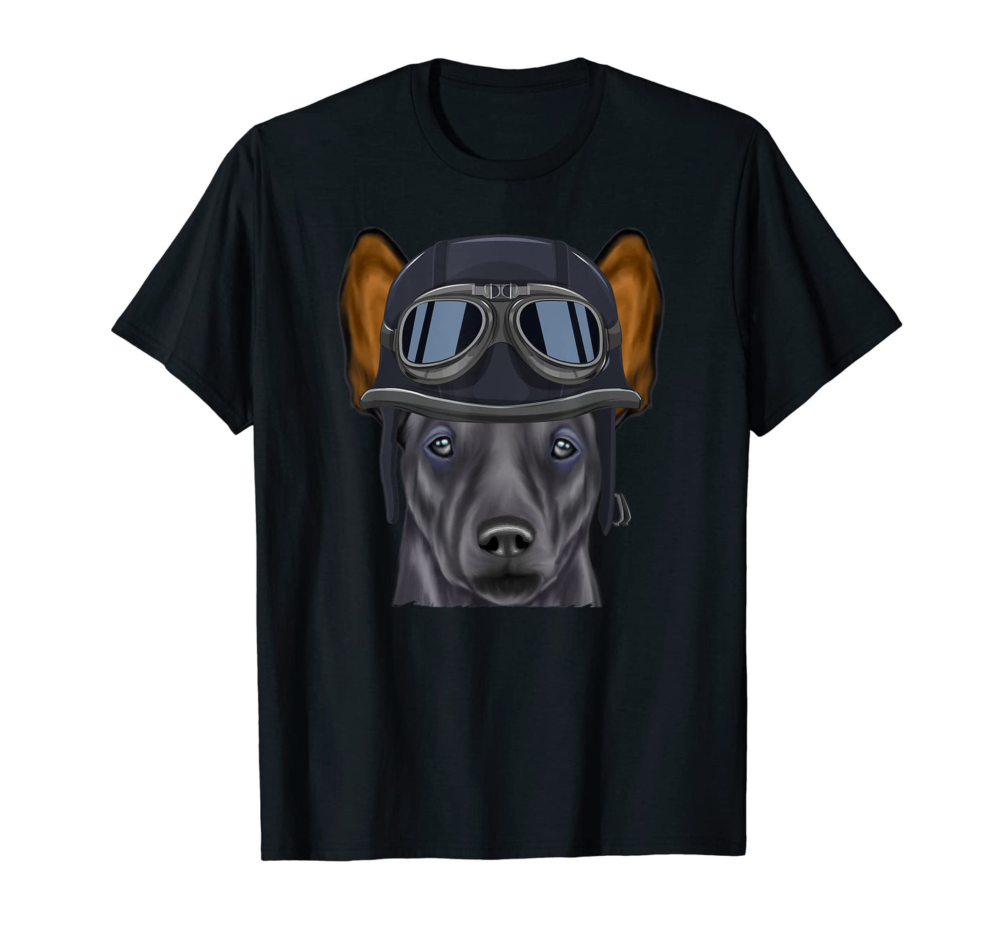 Funny Motorcycle Helmet Xoloitzcuintli T-Shirt - Fun Novelty Design Unisex - T-Shirt, Sweatshirt, Hoodie
