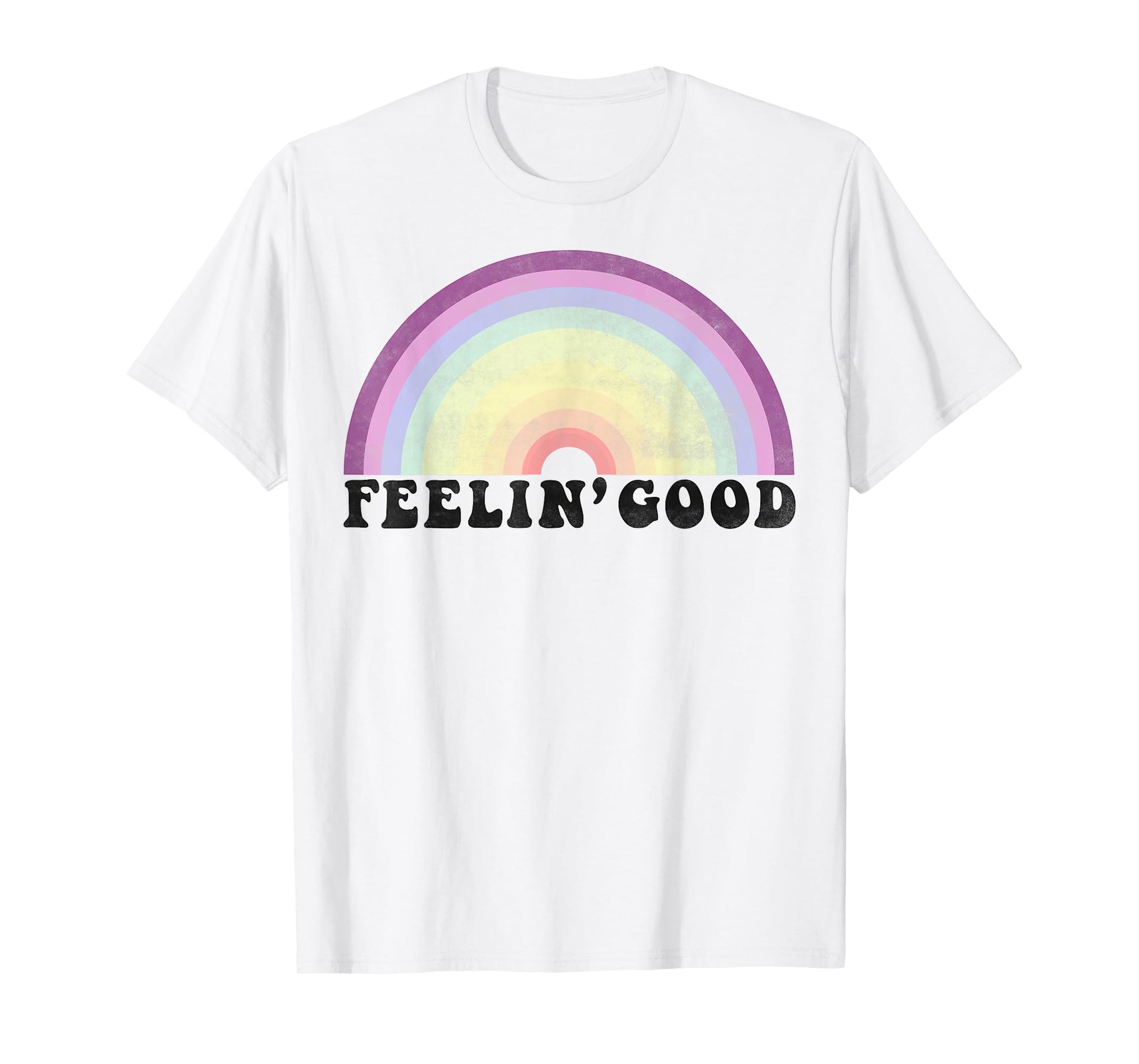 Feelin Good Groovy Rainbow T-Shirt - Trendy Graphic for Adults - T-Shirt, Sweatshirt, Hoodie
