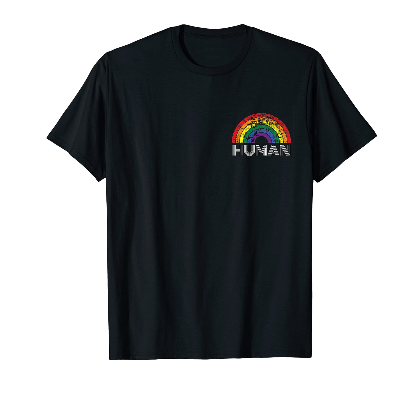 Human Gay Pride Month Lgbtq Rainbow T-Shirt - Aesthetic Graphic Men Women - T-Shirt, Sweatshirt, Hoodie