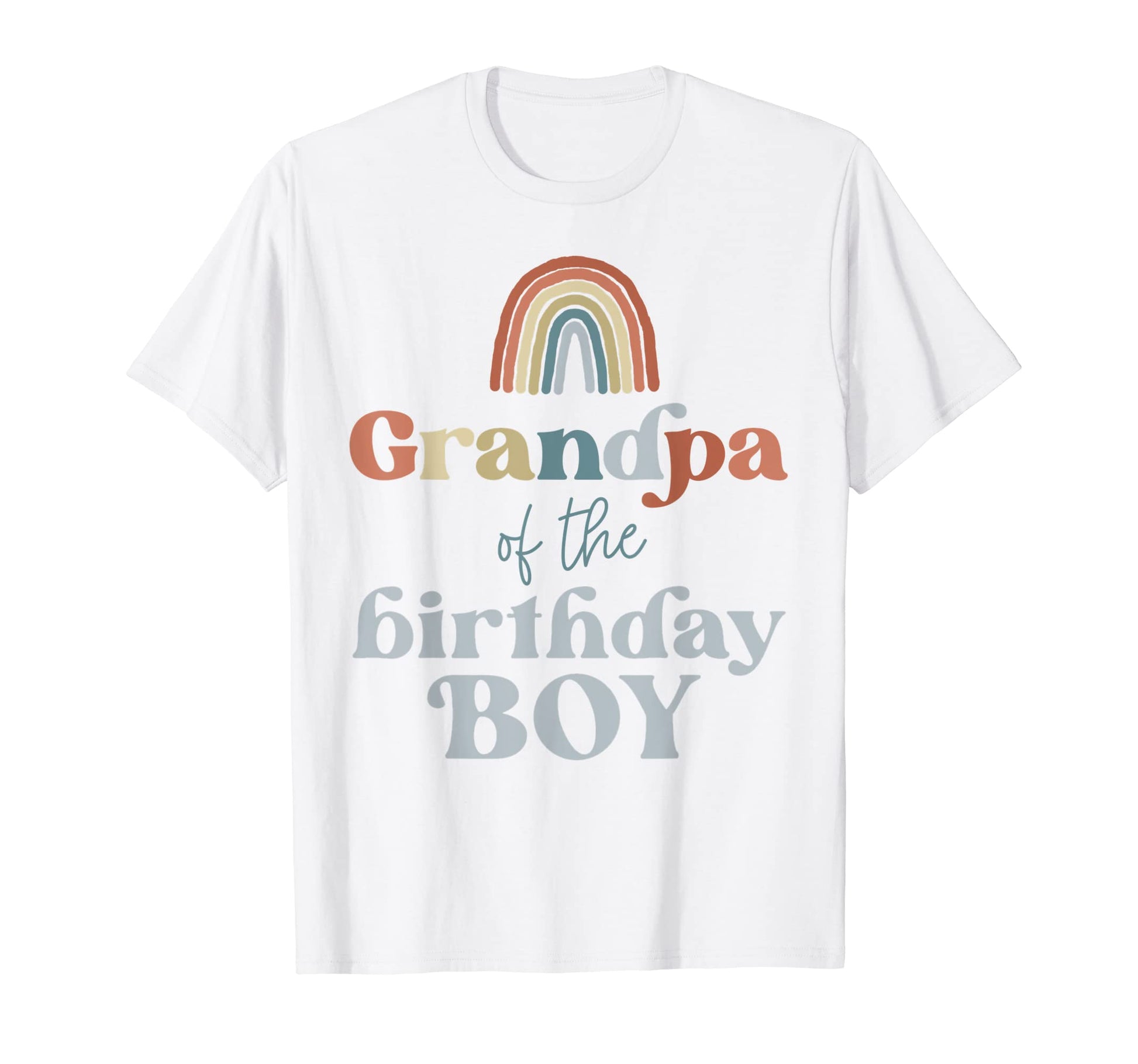 Mens Grandpa Birthday Boho Rainbow T-Shirt - Casual Everyday Wear Unisex - T-Shirt, Sweatshirt, Hoodie