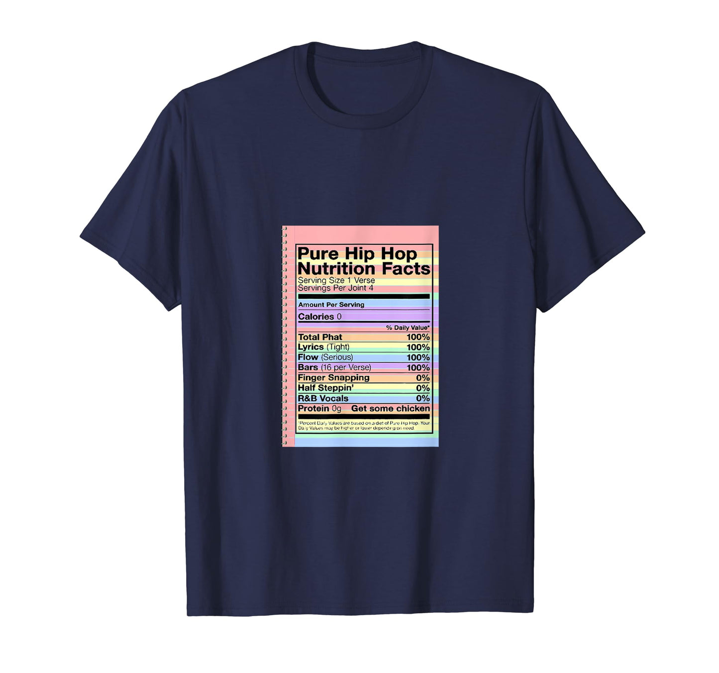 Pure Hip Hop Nutrition Facts Gift T-Shirt - Streetwear Style Unisex - T-Shirt, Sweatshirt, Hoodie