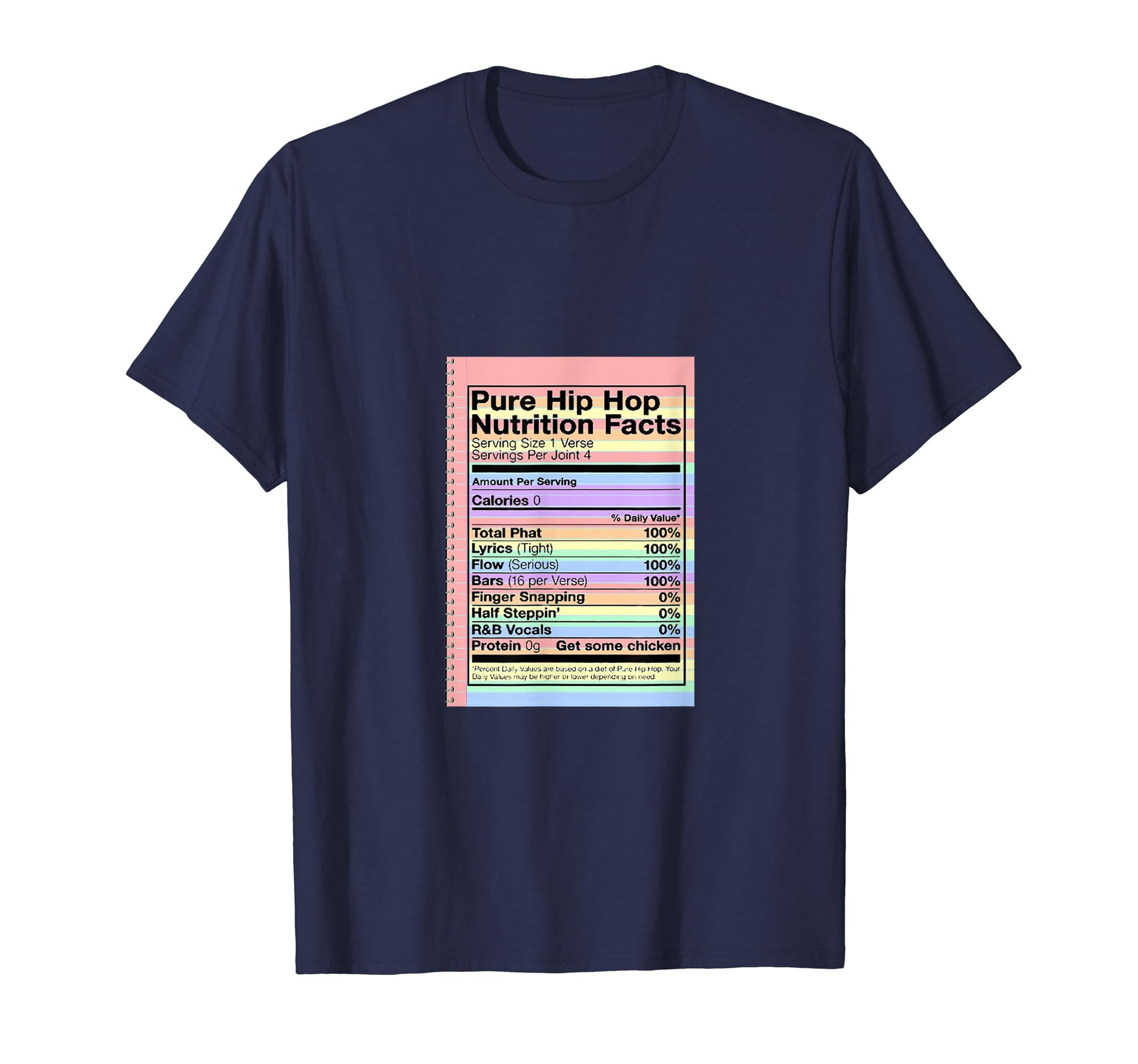Pure Hip Hop Nutrition Facts Gift T-Shirt - Streetwear Style Unisex - T-Shirt, Sweatshirt, Hoodie