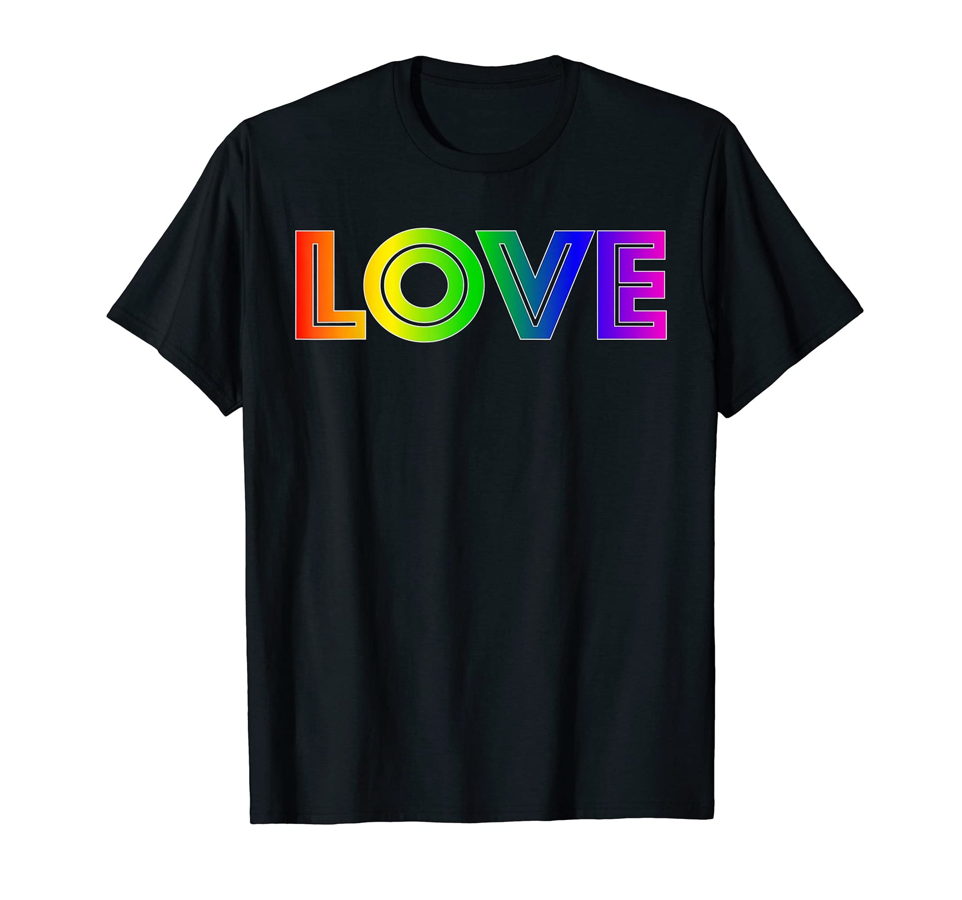 Love Rainbow Colors T-Shirt - Aesthetic Graphic for Adults - T-Shirt, Sweatshirt, Hoodie