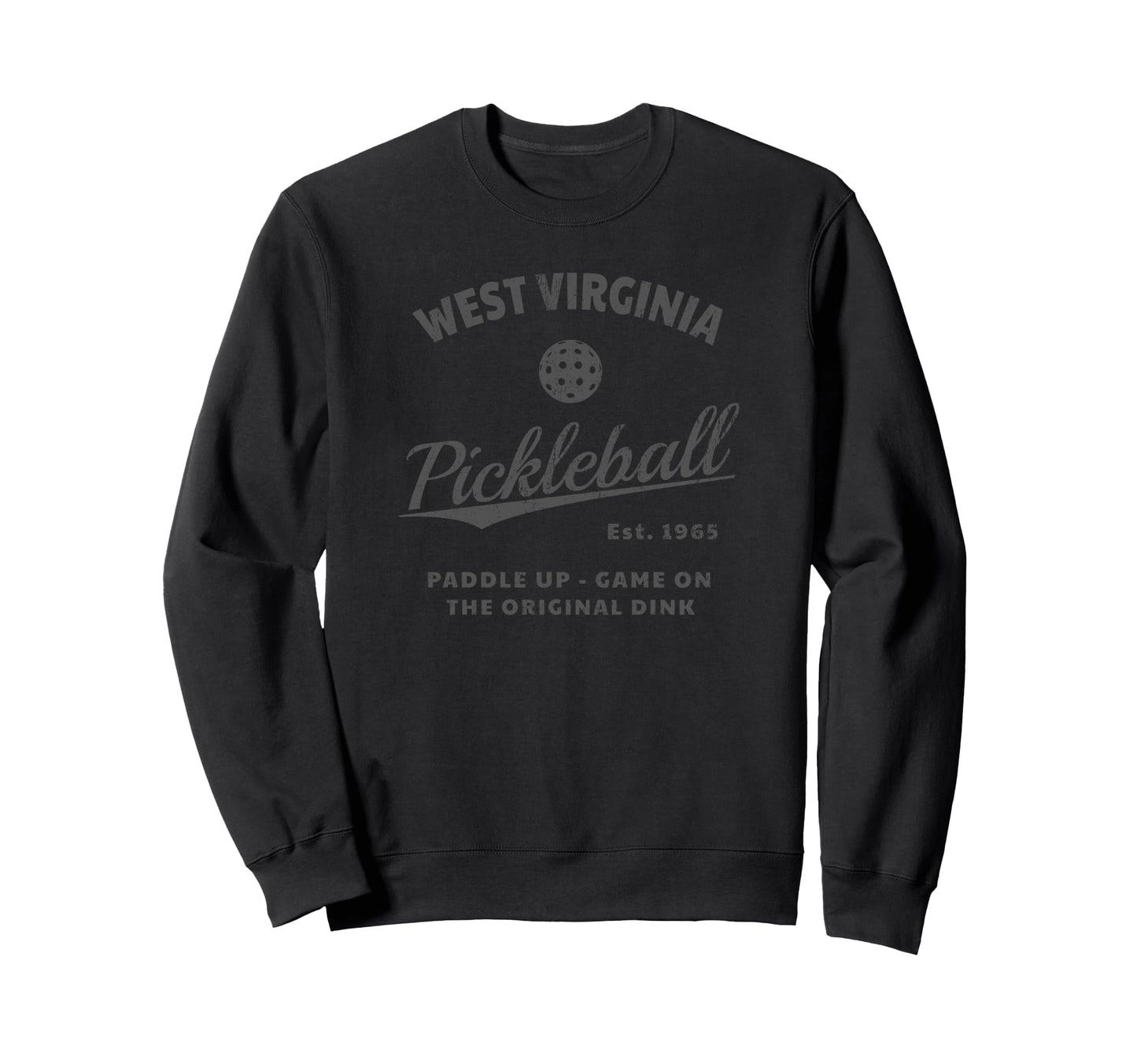 West Virginia Themed Pickleball Sweatshirt - Custom Art Print Unisex - T-Shirt, Sweatshirt, Hoodie