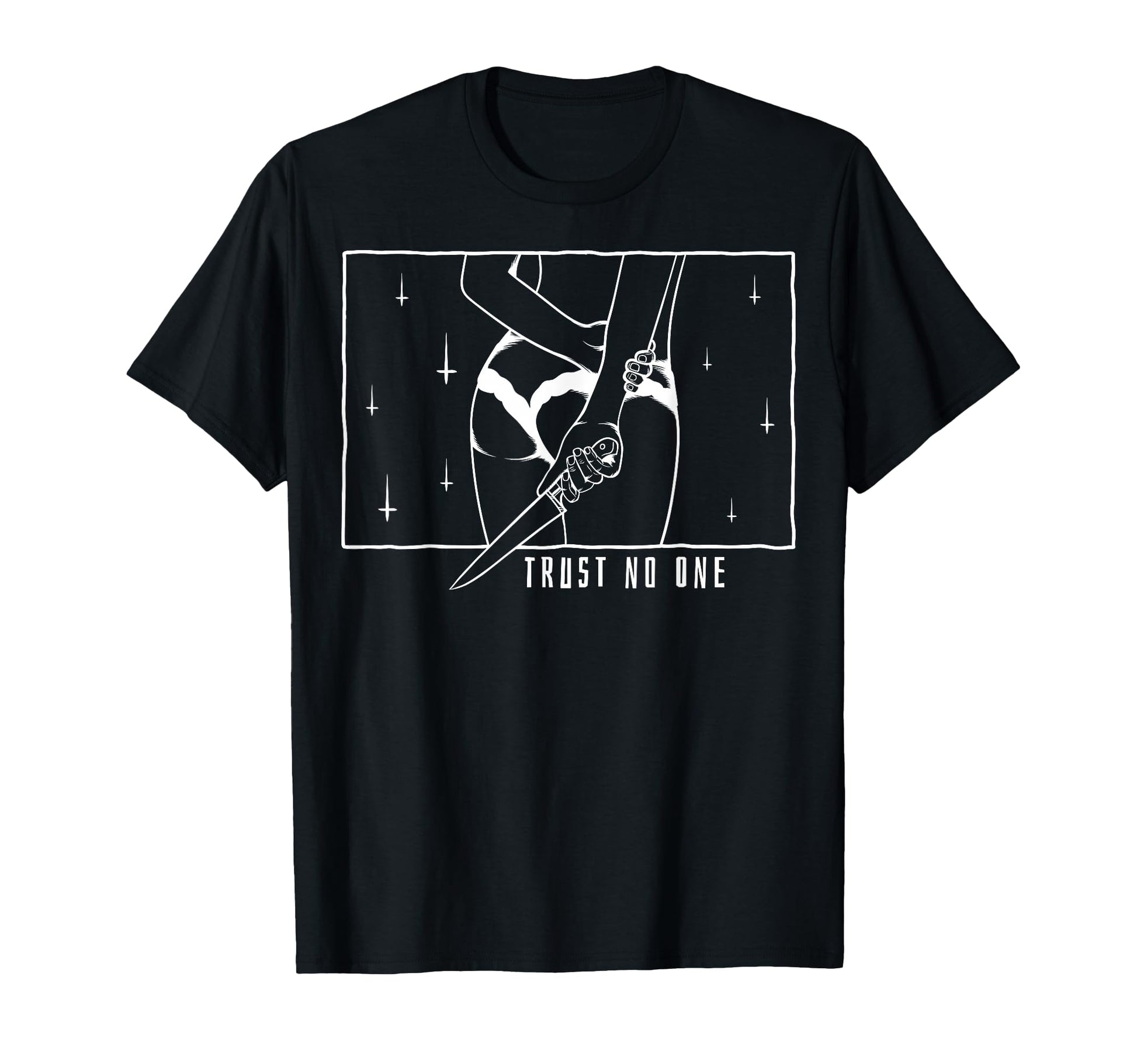 Trust No One Aesthetic Edgy T-Shirt - Fun Novelty Design for Adults - T-Shirt, Sweatshirt, Hoodie