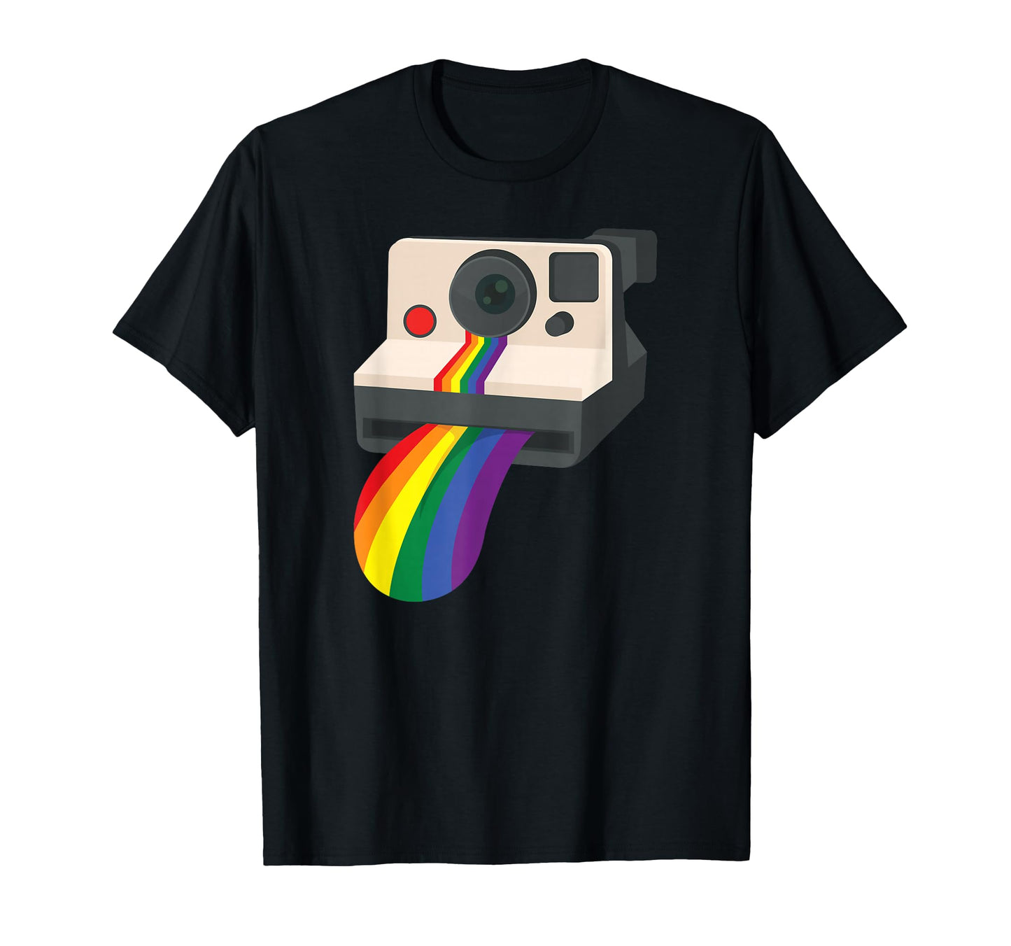 Instant Camera Rainbow Tongue Lgbt Gay T-Shirt - Unique Graphic for Adults - T-Shirt, Sweatshirt, Hoodie