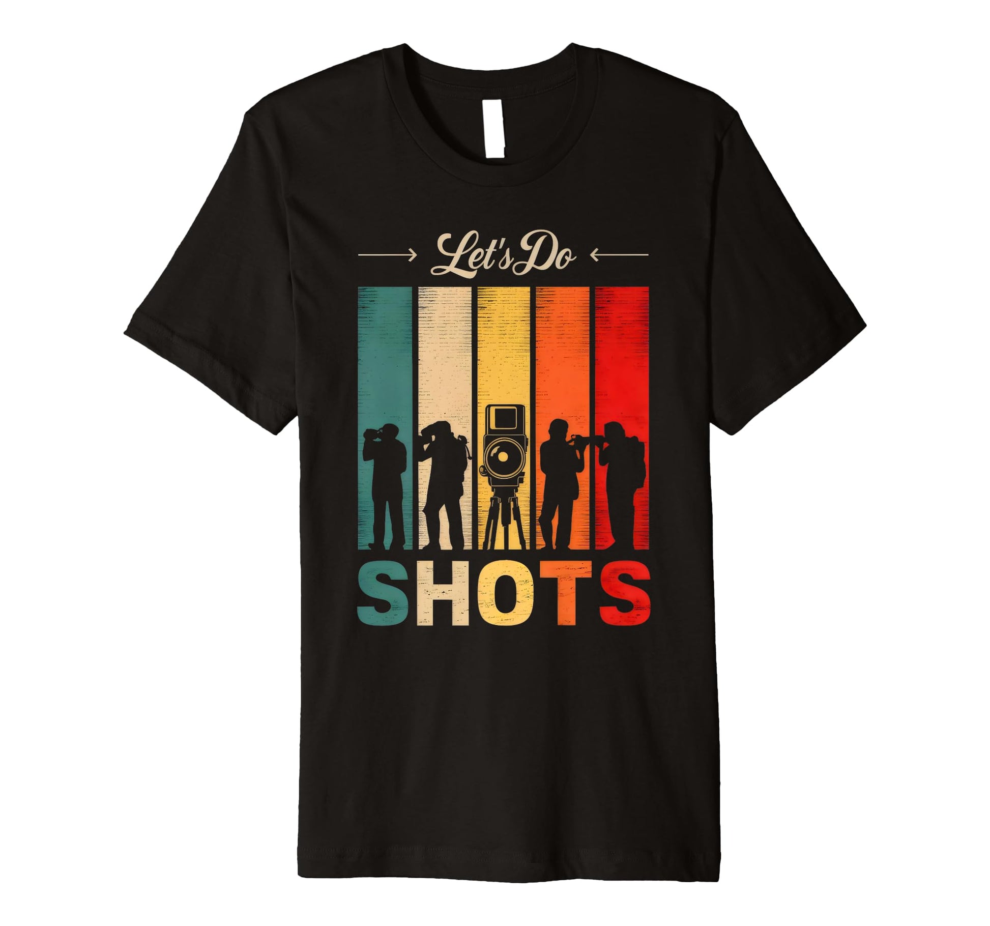 Sunset Lets Do Shots Photojournalists T-Shirt - Fun Novelty Design Unisex - T-Shirt, Sweatshirt, Hoodie
