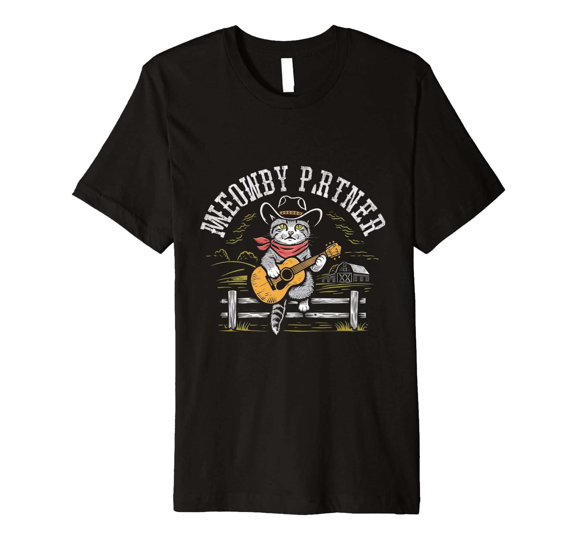 Meowdy Partner Cowboy Cat T-Shirt - Unique Graphic Unisex - T-Shirt, Sweatshirt, Hoodie
