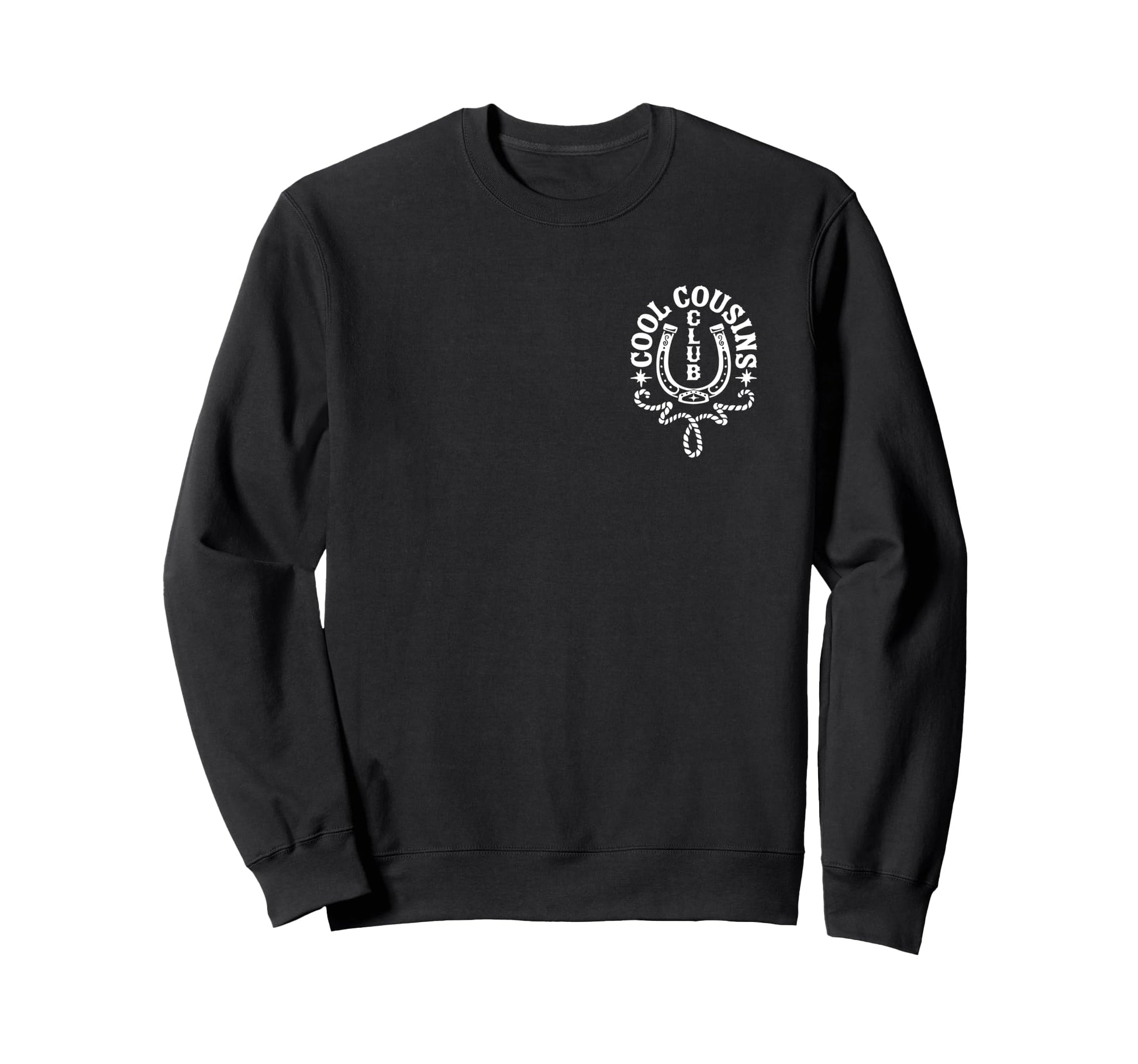 Cousins Club Western Sweatshirt - Trendy Graphic Men Women - T-Shirt, Sweatshirt, Hoodie