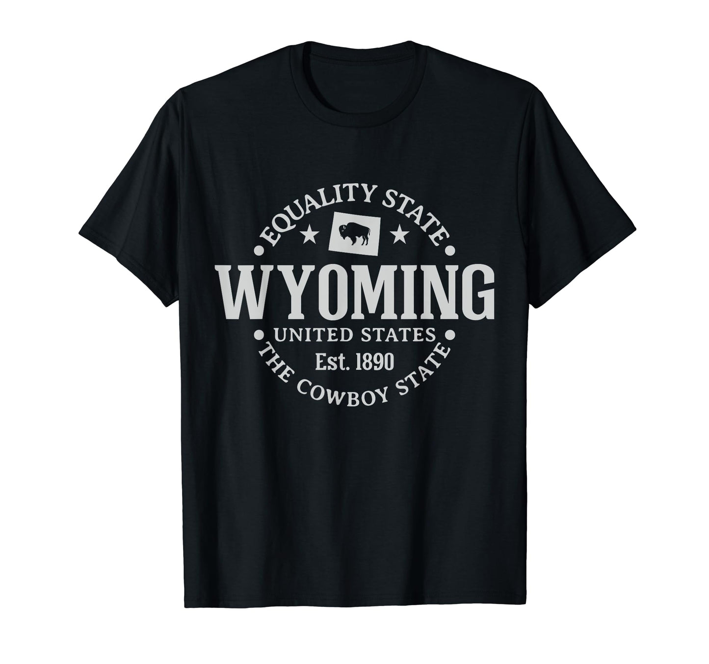 Wyoming Equality State Est 1890 Cowboy T-Shirt - Unique Graphic Unisex - T-Shirt, Sweatshirt, Hoodie