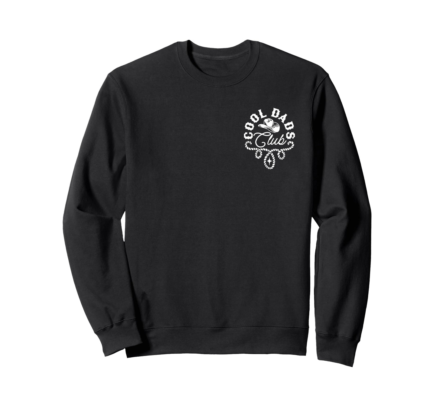 Dads Club Western Front Back Sweatshirt - Aesthetic Graphic for Adults - T-Shirt, Sweatshirt, Hoodie