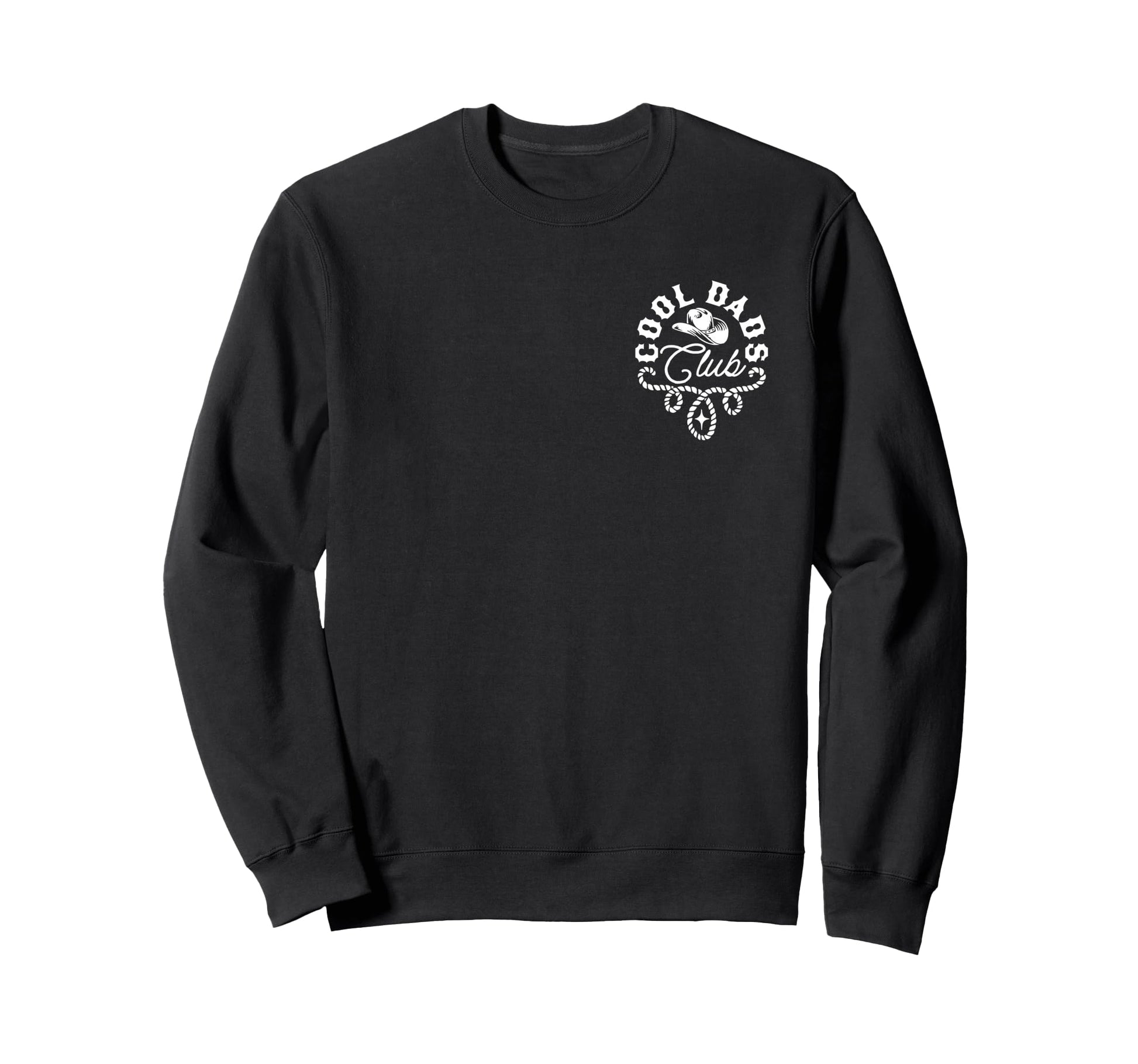 Dads Club Western Front Back Sweatshirt - Aesthetic Graphic for Adults - T-Shirt, Sweatshirt, Hoodie