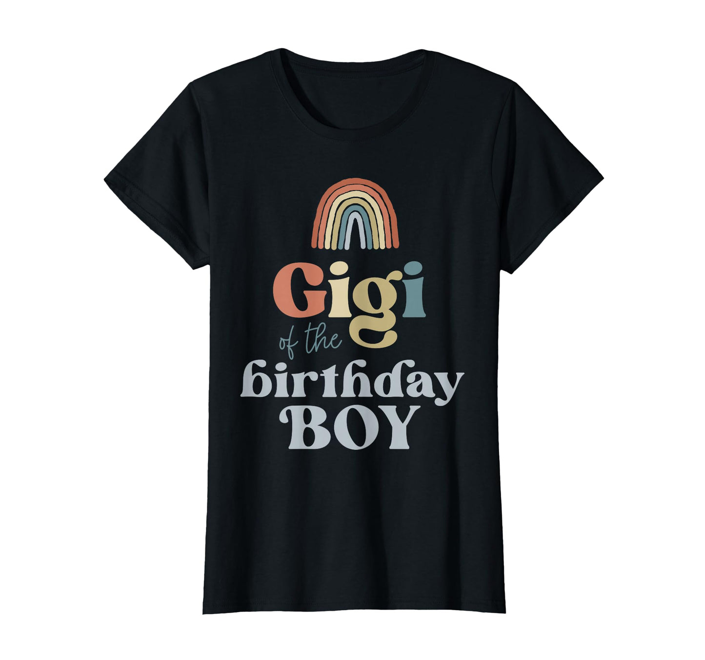 Womens Gigi Birthday Boho Rainbow Party T-Shirt - Unique Graphic Unisex - T-Shirt, Sweatshirt, Hoodie