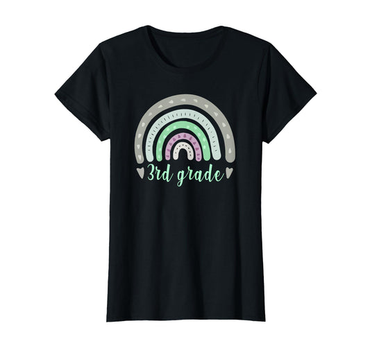 3Rd Third Grade Teacher Back To School T-Shirt - Minimalist Print Unisex - T-Shirt, Sweatshirt, Hoodie