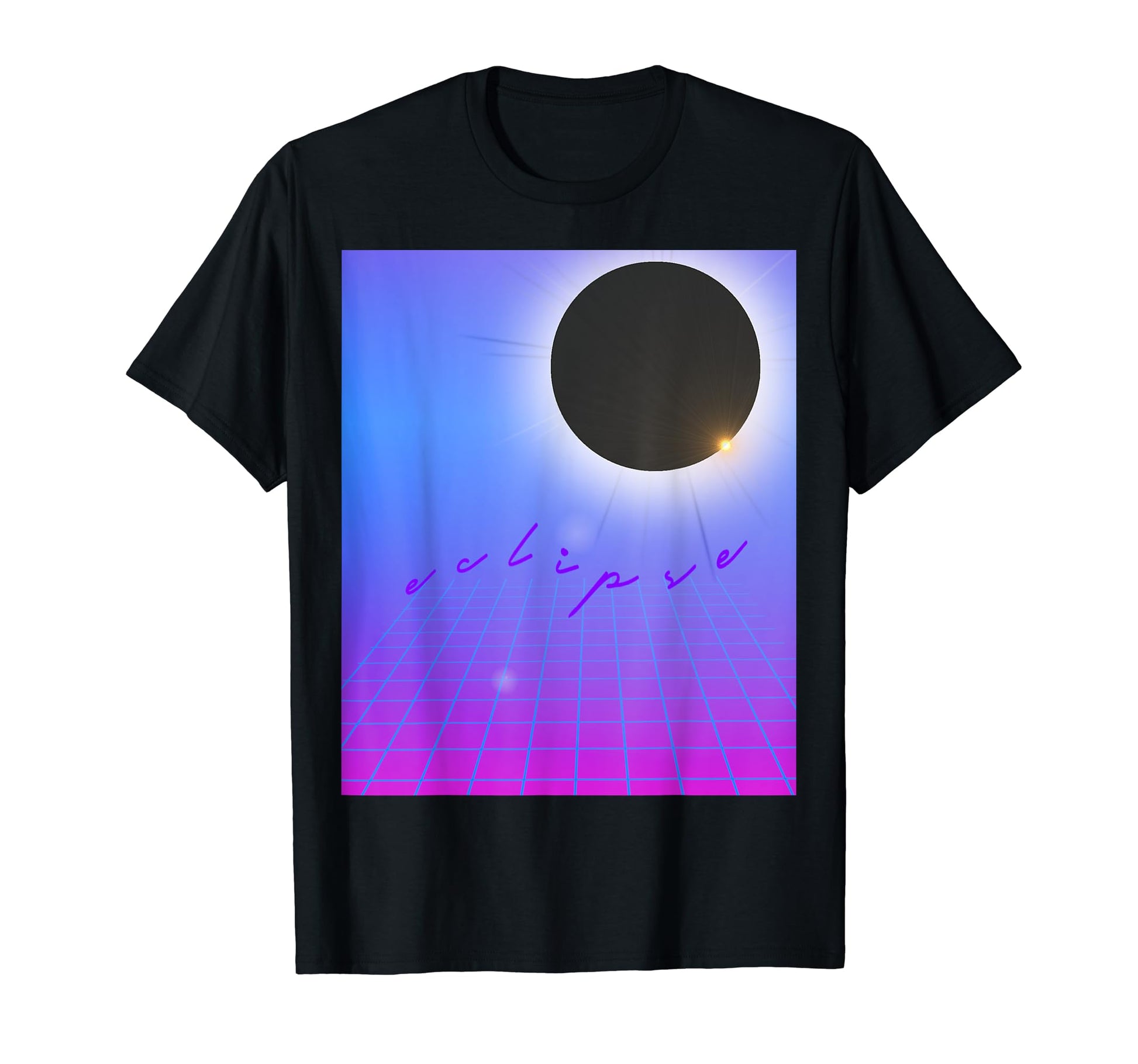 Aesthetic Vaporwave Eclipse 2024 T-Shirt - Streetwear Style Unisex - T-Shirt, Sweatshirt, Hoodie