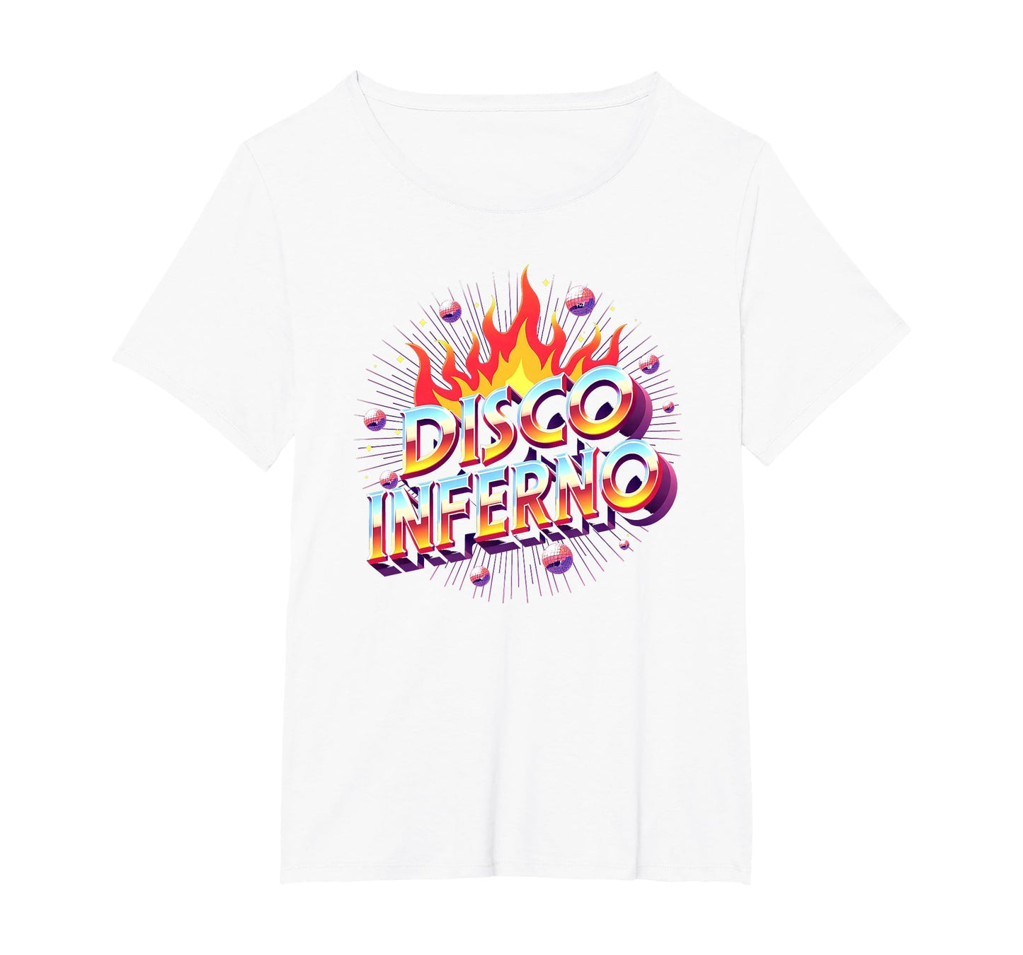 Disco Inferno Dance Party Fever Art T-Shirt - Unique Graphic Men Women - T-Shirt, Sweatshirt, Hoodie