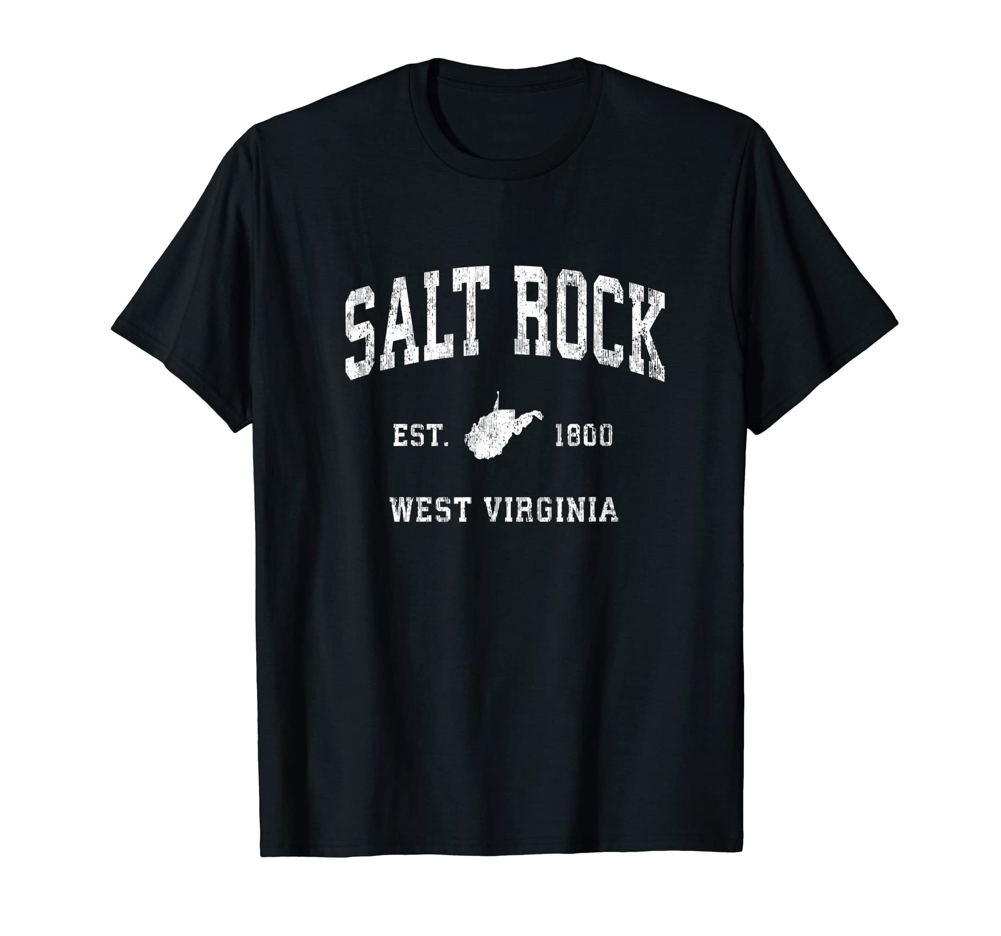 Salt Rock West Virginia Wv Athletic T-Shirt - Minimalist Print for Adults - T-Shirt, Sweatshirt, Hoodie