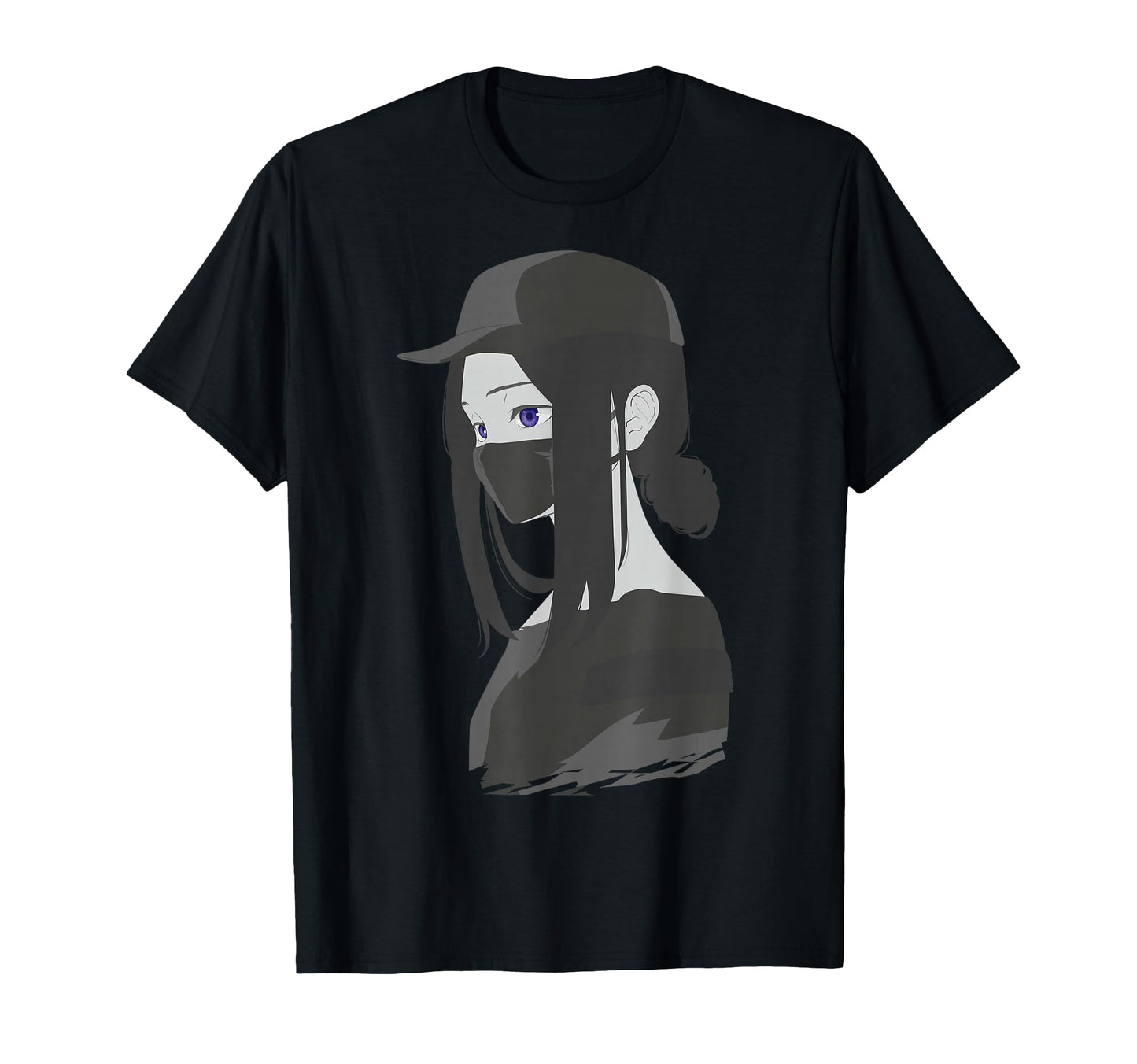 Dark Anime Anti Social Japanese T-Shirt - Custom Art Print Men Women - T-Shirt, Sweatshirt, Hoodie