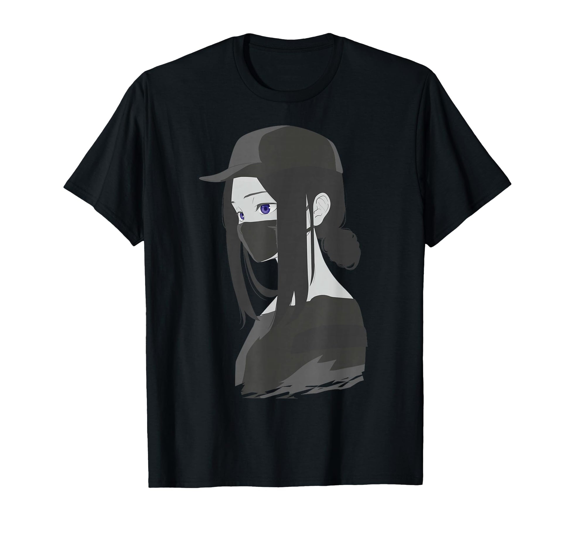 Dark Anime Anti Social Japanese T-Shirt - Custom Art Print Men Women - T-Shirt, Sweatshirt, Hoodie