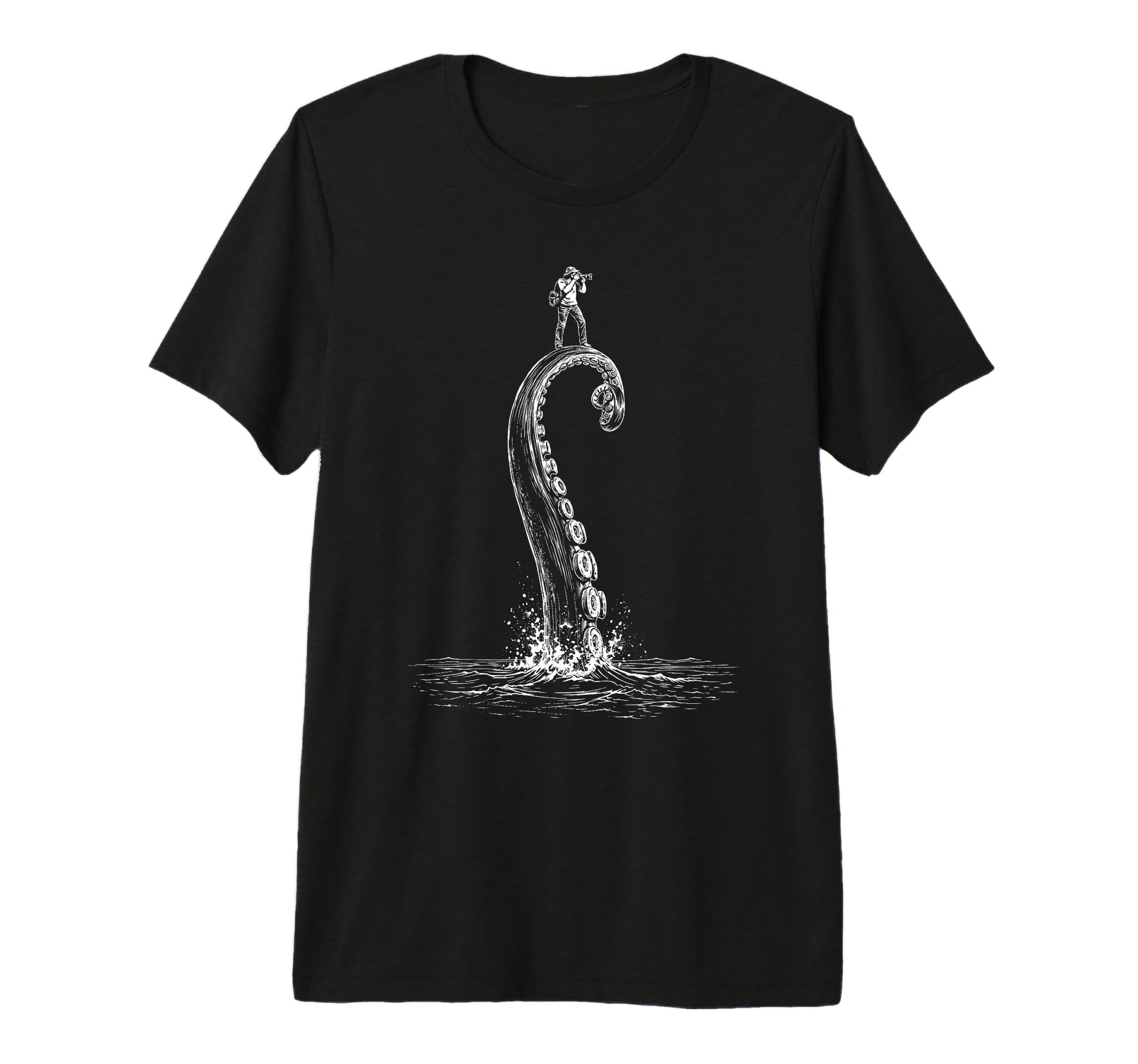 Photographer Octopus Camera Photography T-Shirt - Unique Graphic Men Women - T-Shirt, Sweatshirt, Hoodie