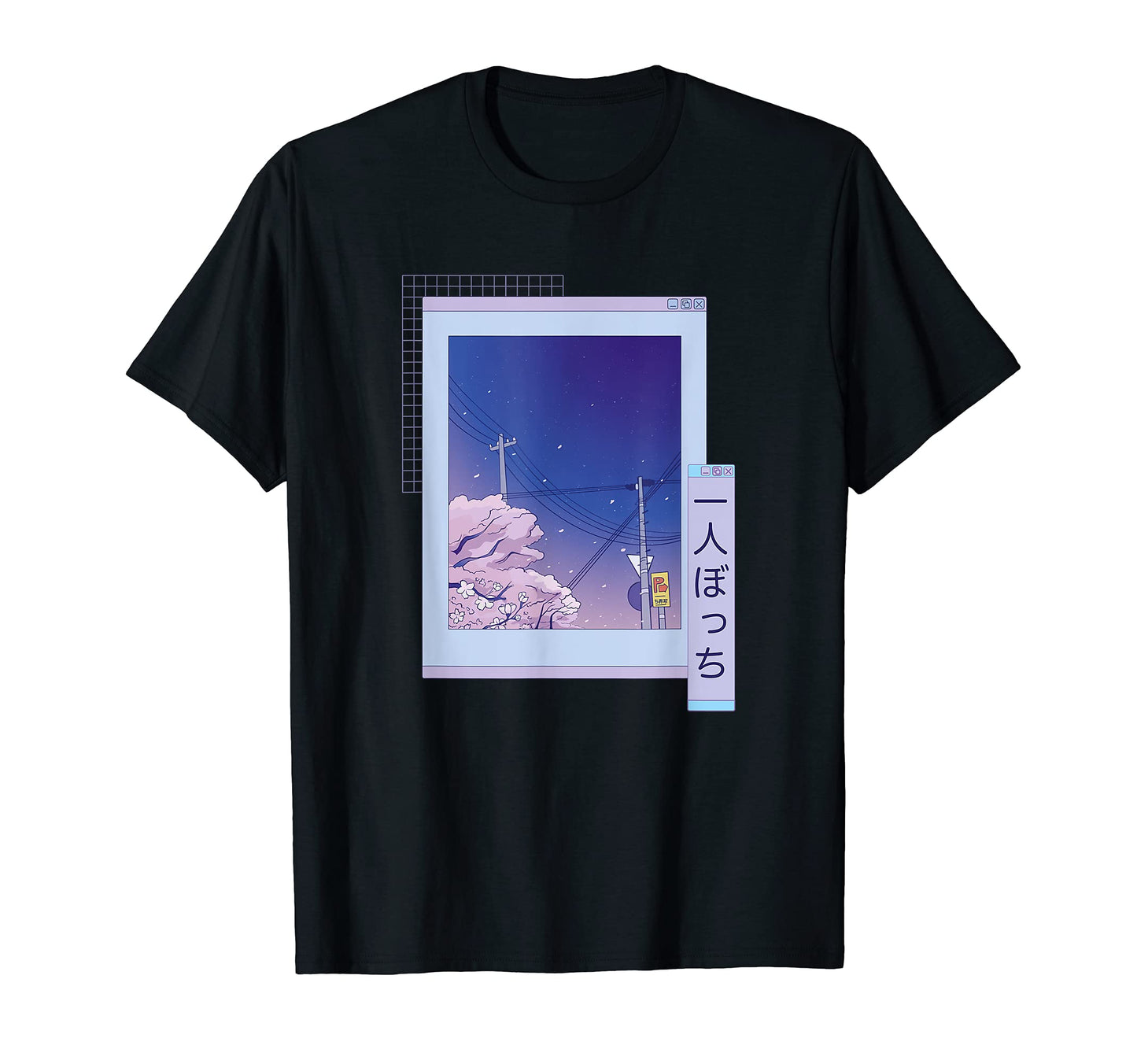 Alone Japanese Vaporwave Aesthetic T-Shirt - Streetwear Style Men Women - T-Shirt, Sweatshirt, Hoodie