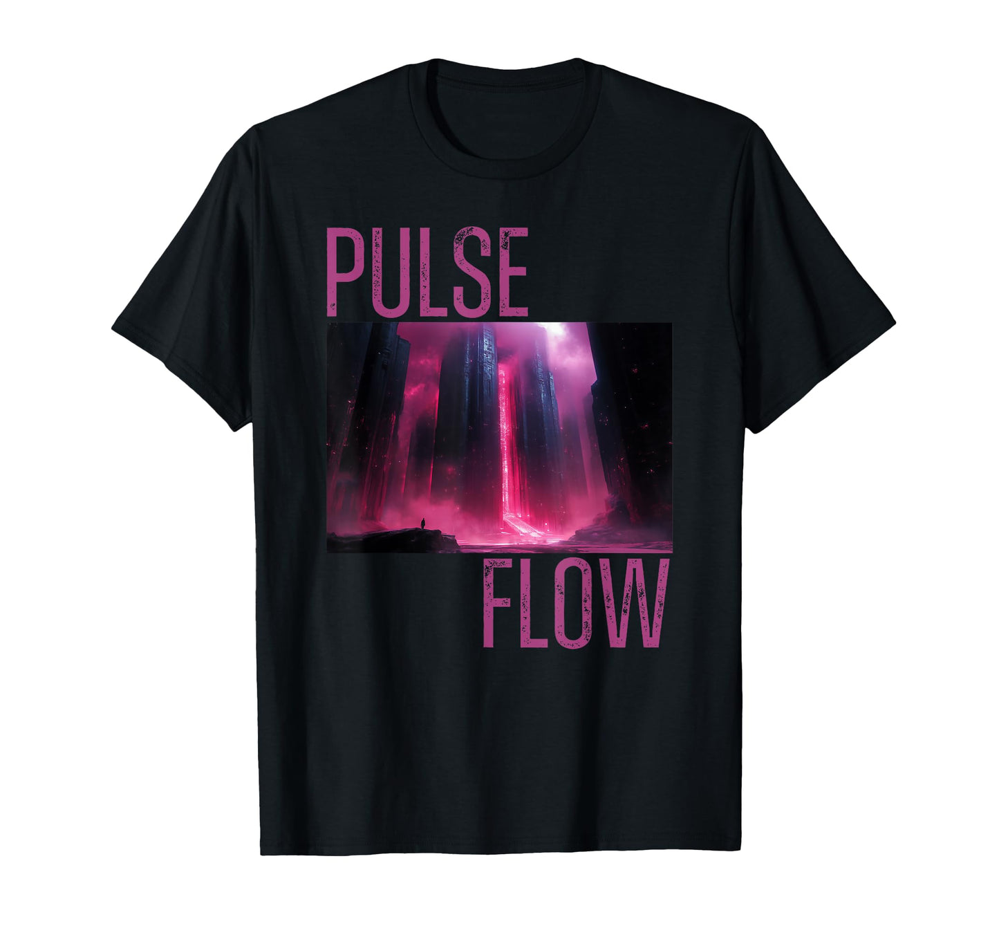 Dystopian Cityscape Vaporwave T-Shirt - Streetwear Style Men Women - T-Shirt, Sweatshirt, Hoodie