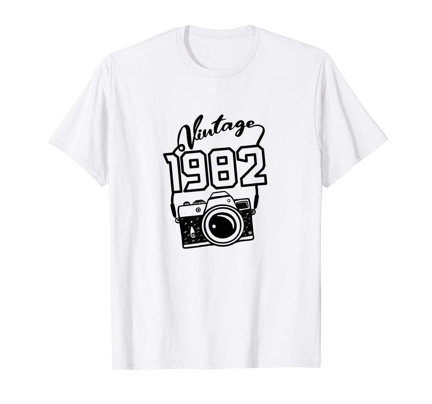 1982 Camera 40Th Birthday T-Shirt - Aesthetic Graphic Unisex - T-Shirt, Sweatshirt, Hoodie