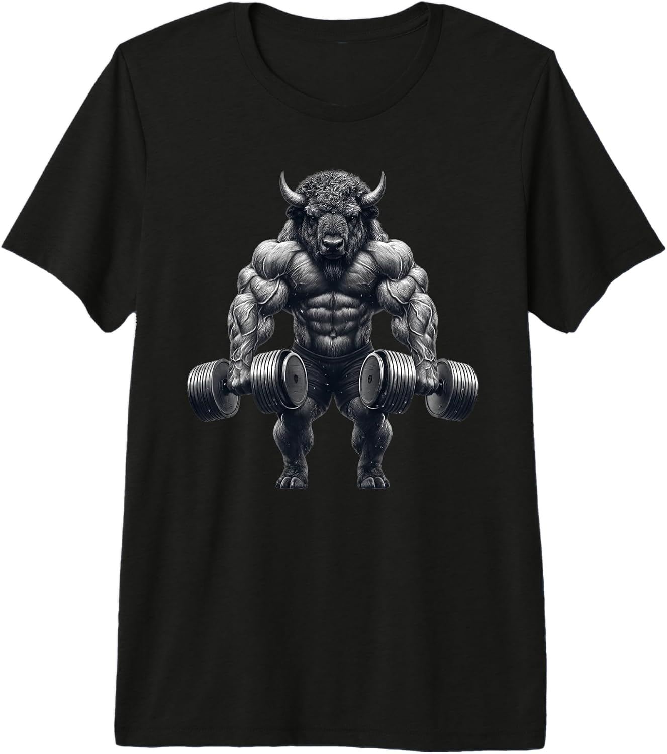 Bison Powerlifting Weightlifting Gym Apparel - Adult & Kids T-Shirts, Sweatshirts & Hoodies apparel design preview 1