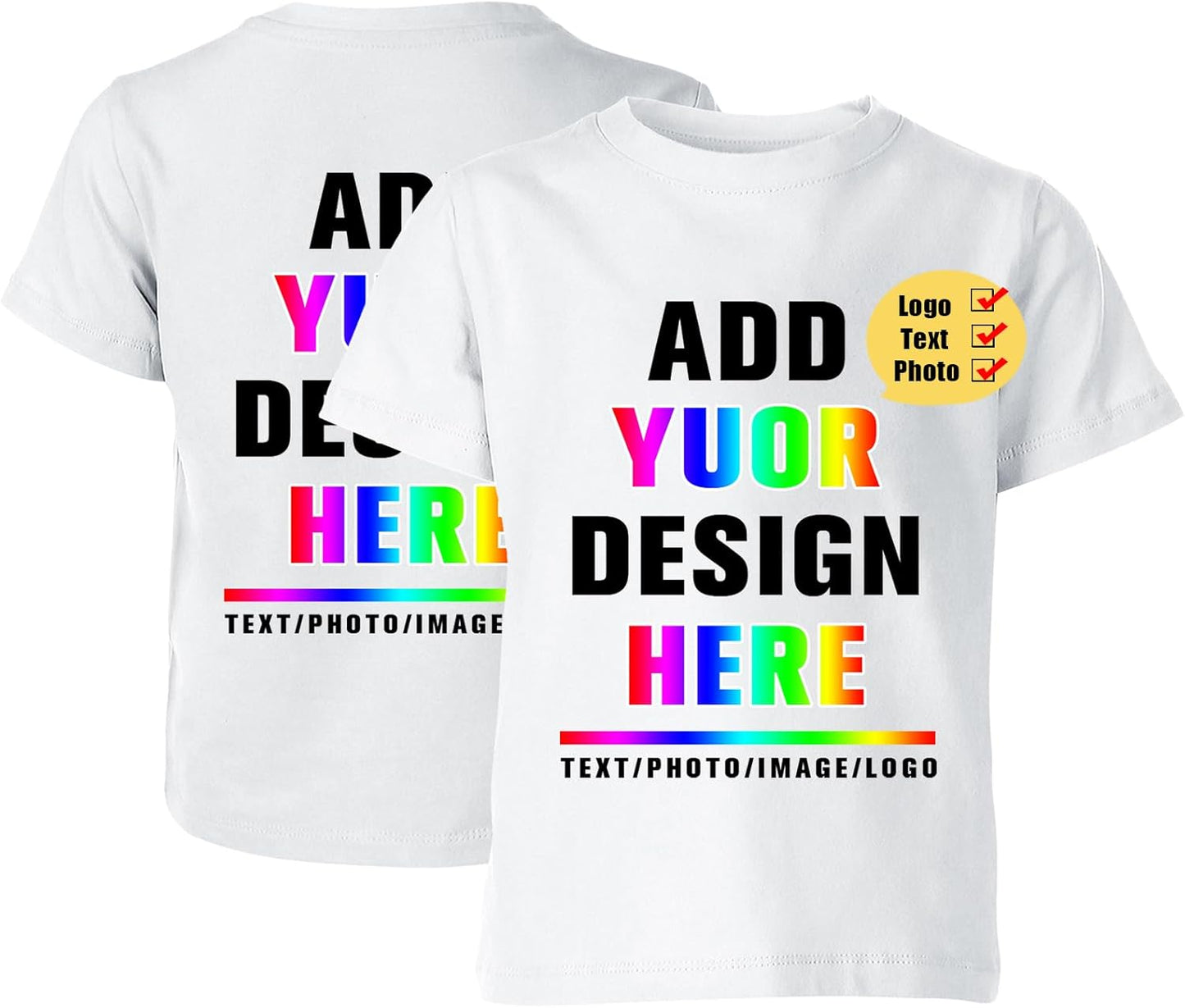 Custom Design Your Own Personalized Photo Text Name - Adult & Kids T-Shirts, Sweatshirts & Hoodies apparel design preview 1