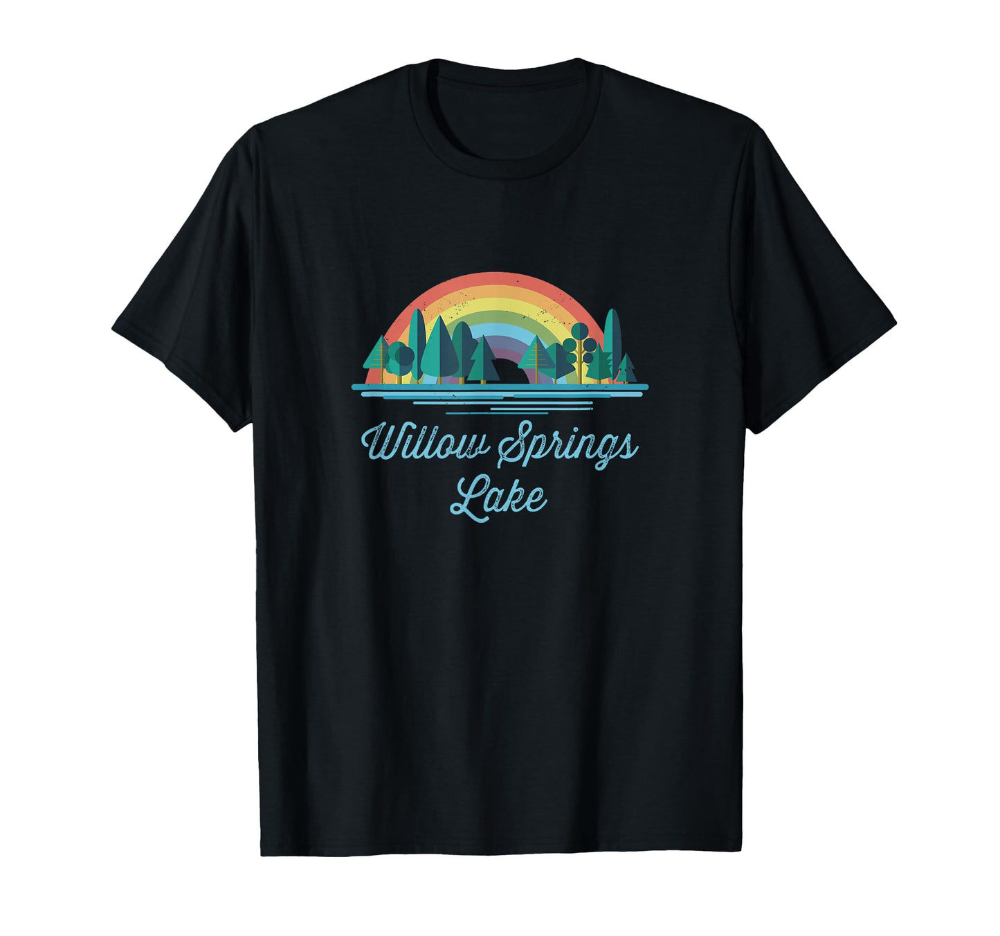 Willow Springs Lake Rainbow Lake T-Shirt - Novelty Apparel for Adults - T-Shirt, Sweatshirt, Hoodie