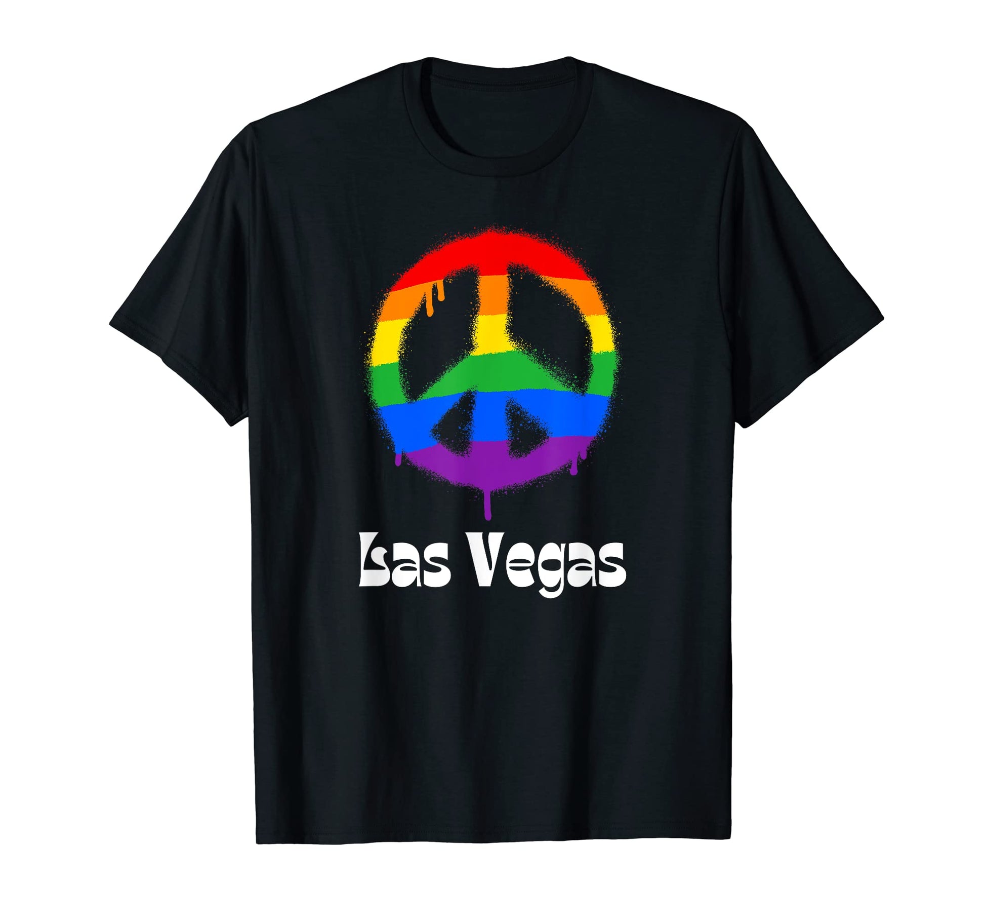 Las Vegas Gay Pride Lgbt Lgbtq Groovy T-Shirt - Custom Art Print Unisex - T-Shirt, Sweatshirt, Hoodie
