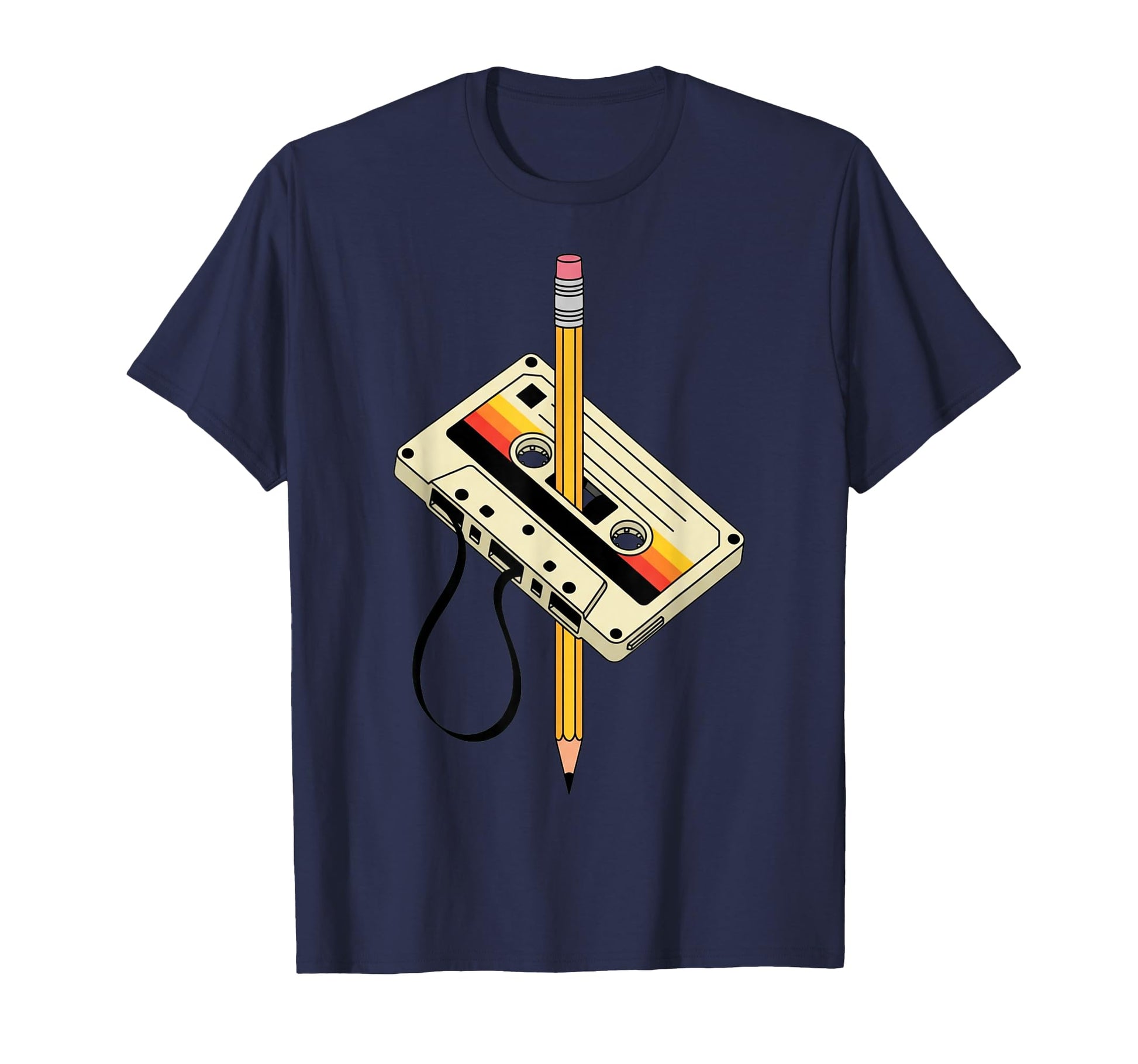 Grunge Cassettes Cassette Tapes T-Shirt - Custom Art Print for Adults - T-Shirt, Sweatshirt, Hoodie