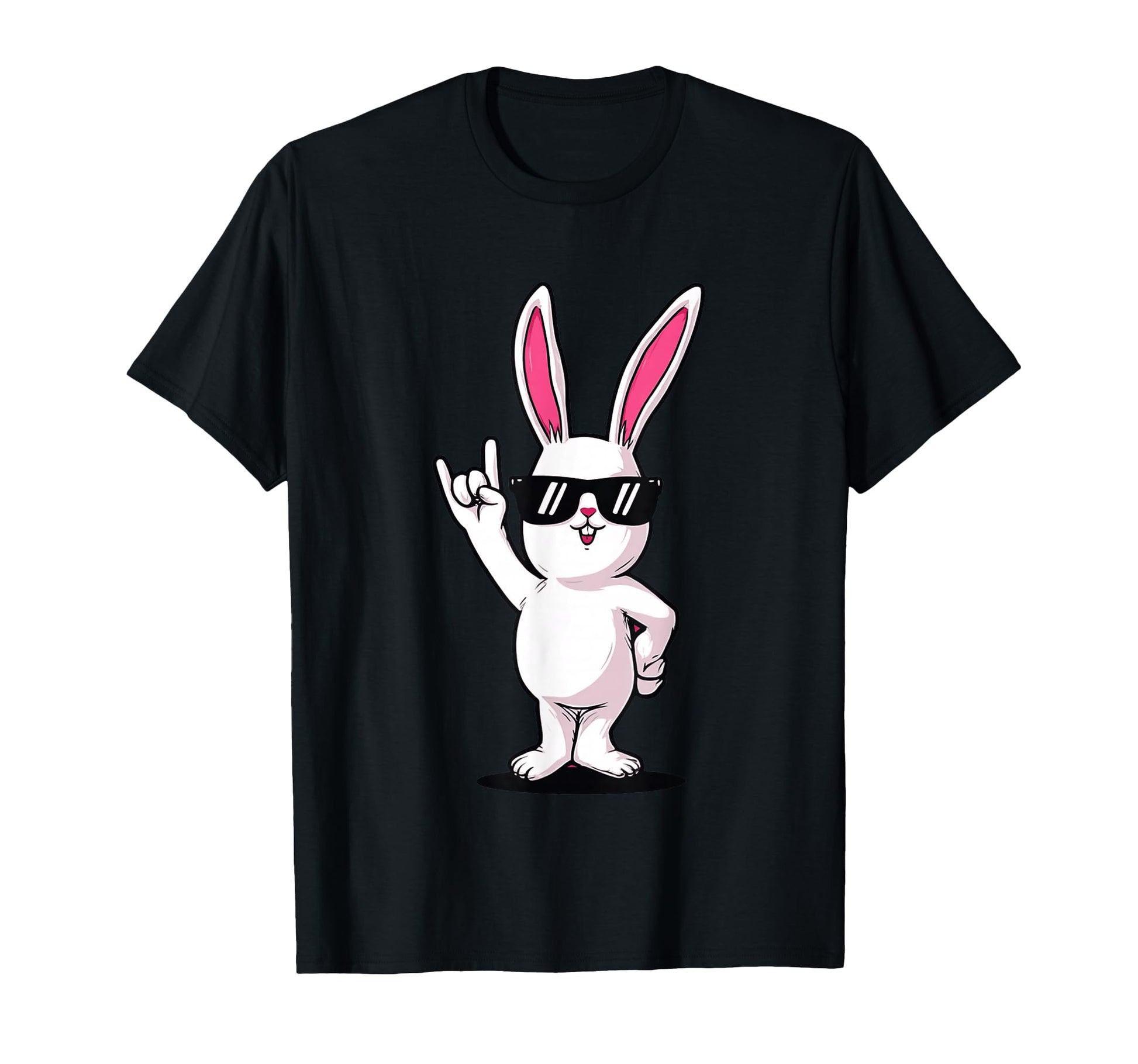 Rabbit Rock Bunny Sunglasses Funny T-Shirt - Unique Graphic Unisex - T-Shirt, Sweatshirt, Hoodie