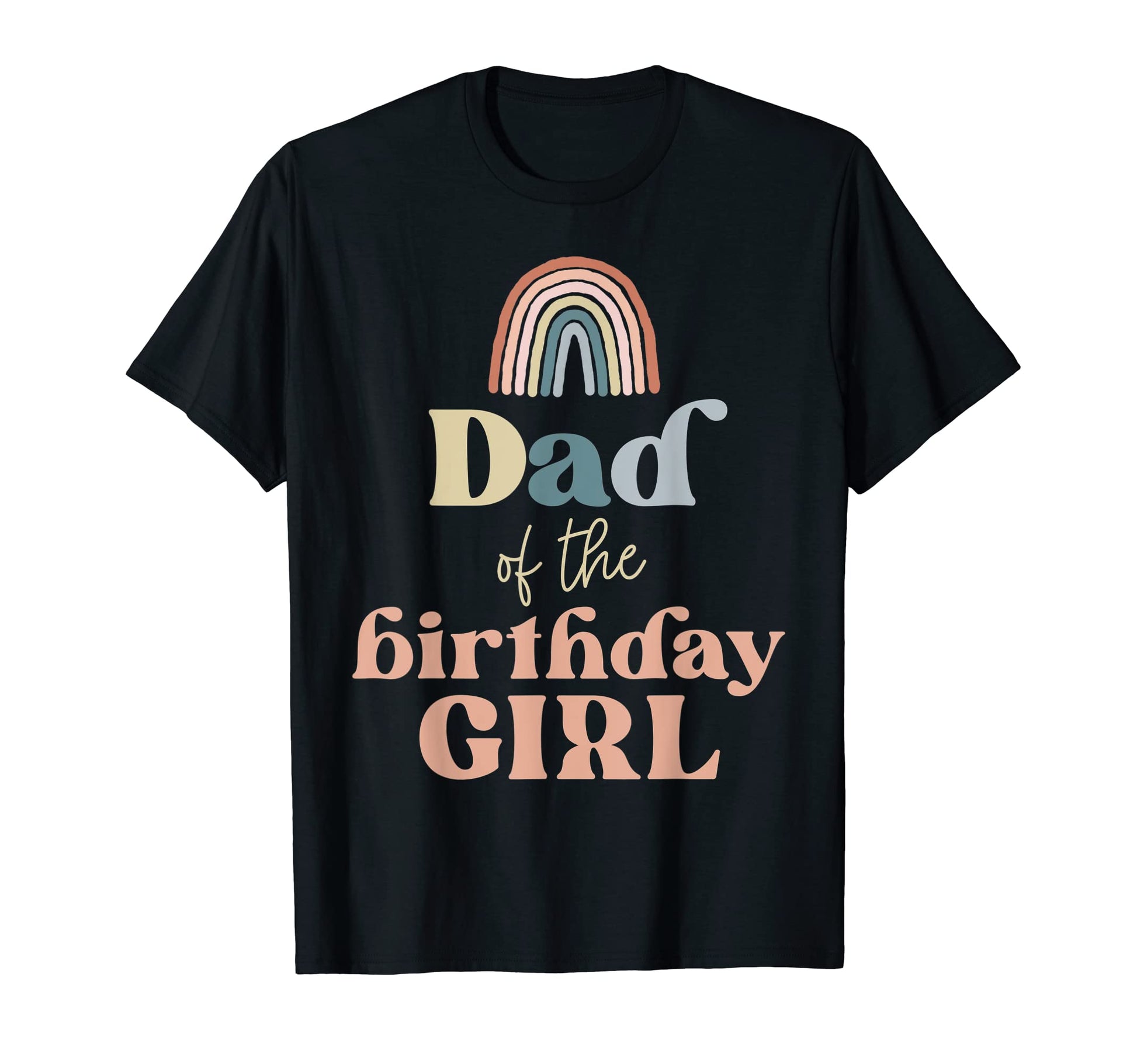Mens Dad Birthday Boho Rainbow Party T-Shirt - Custom Art Print for Adults - T-Shirt, Sweatshirt, Hoodie