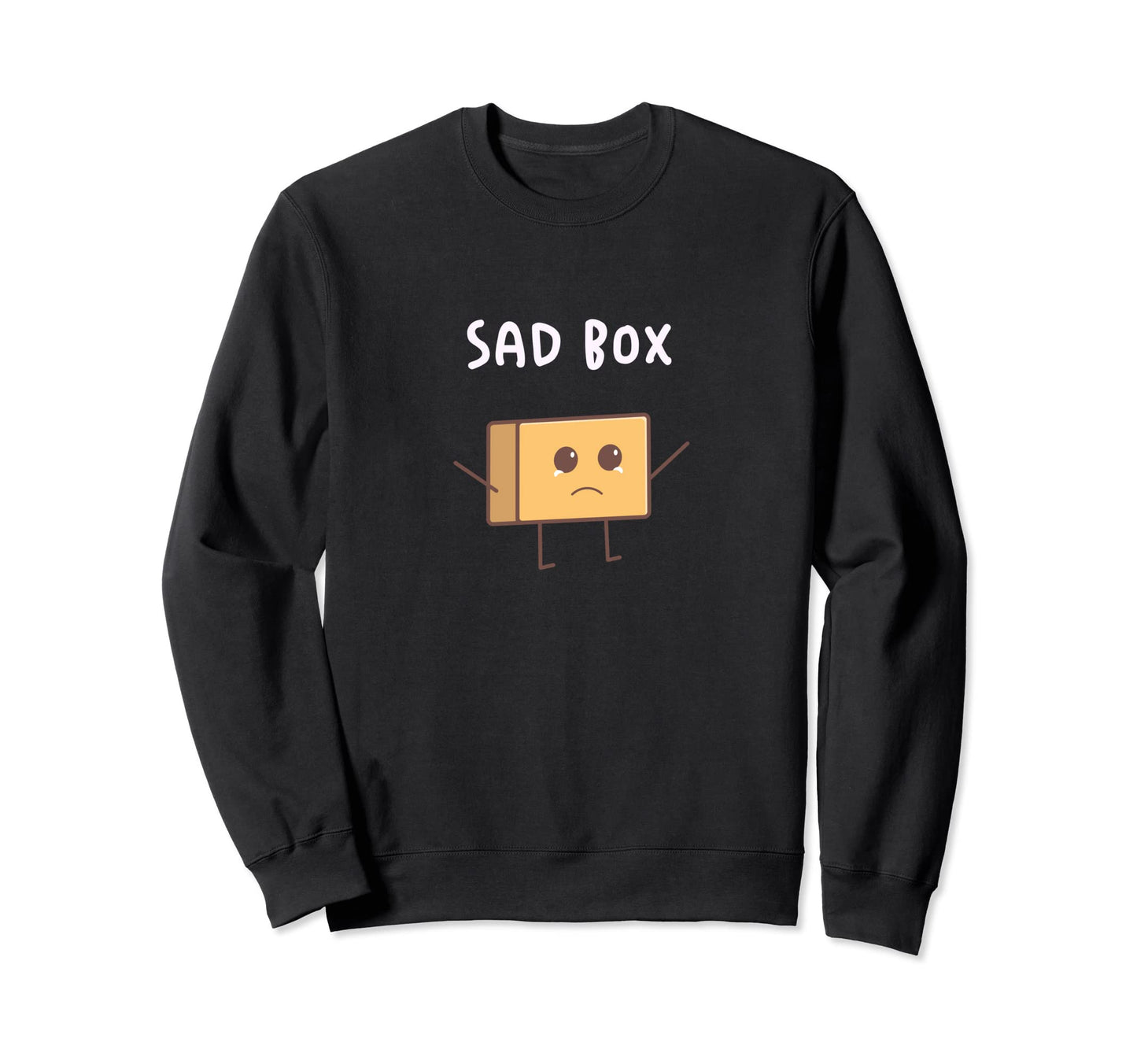 Sad Box Aesthetic Vaporwave Anime Sweatshirt - Unique Graphic Unisex - T-Shirt, Sweatshirt, Hoodie